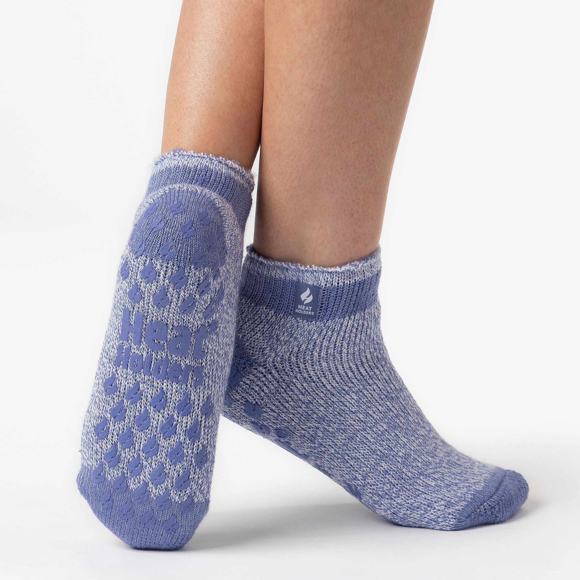 Ladies Thick Warm 2.3 Tog Thermal Low Cut Ankle Slipper Socks - Image 43