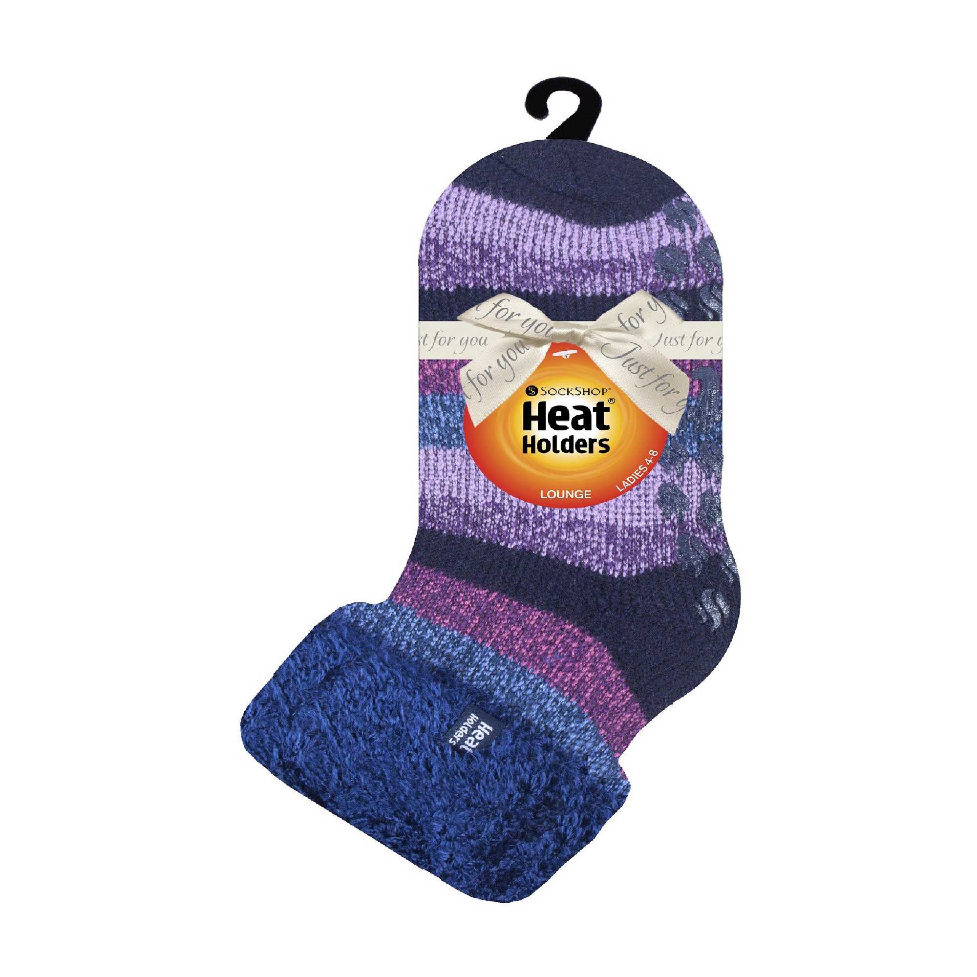 Ladies Non Slip Thermal Low Cut Ankle Slipper Bed Socks with Grips - Image 106