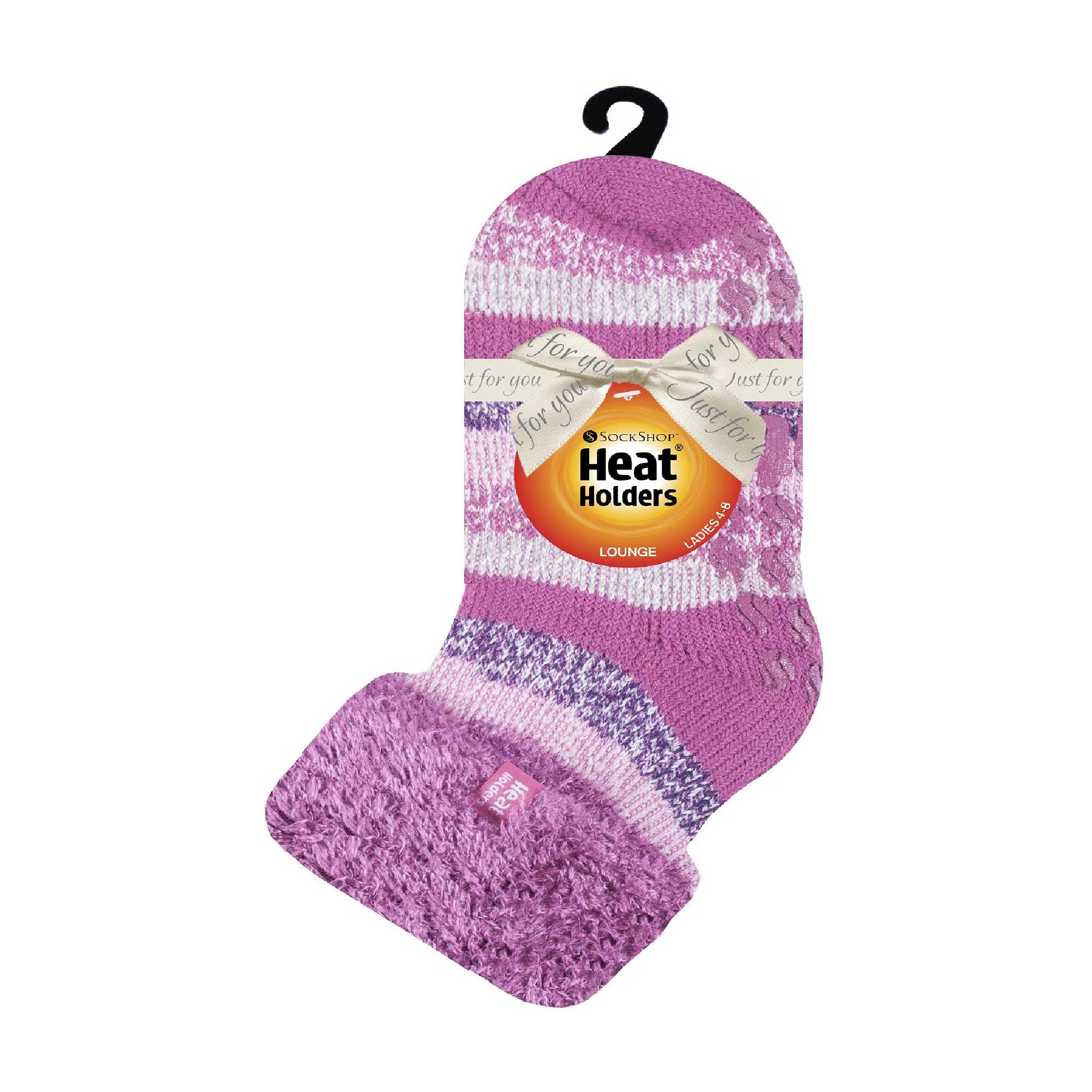 Ladies Non Slip Thermal Low Cut Ankle Slipper Bed Socks with Grips - Image 110