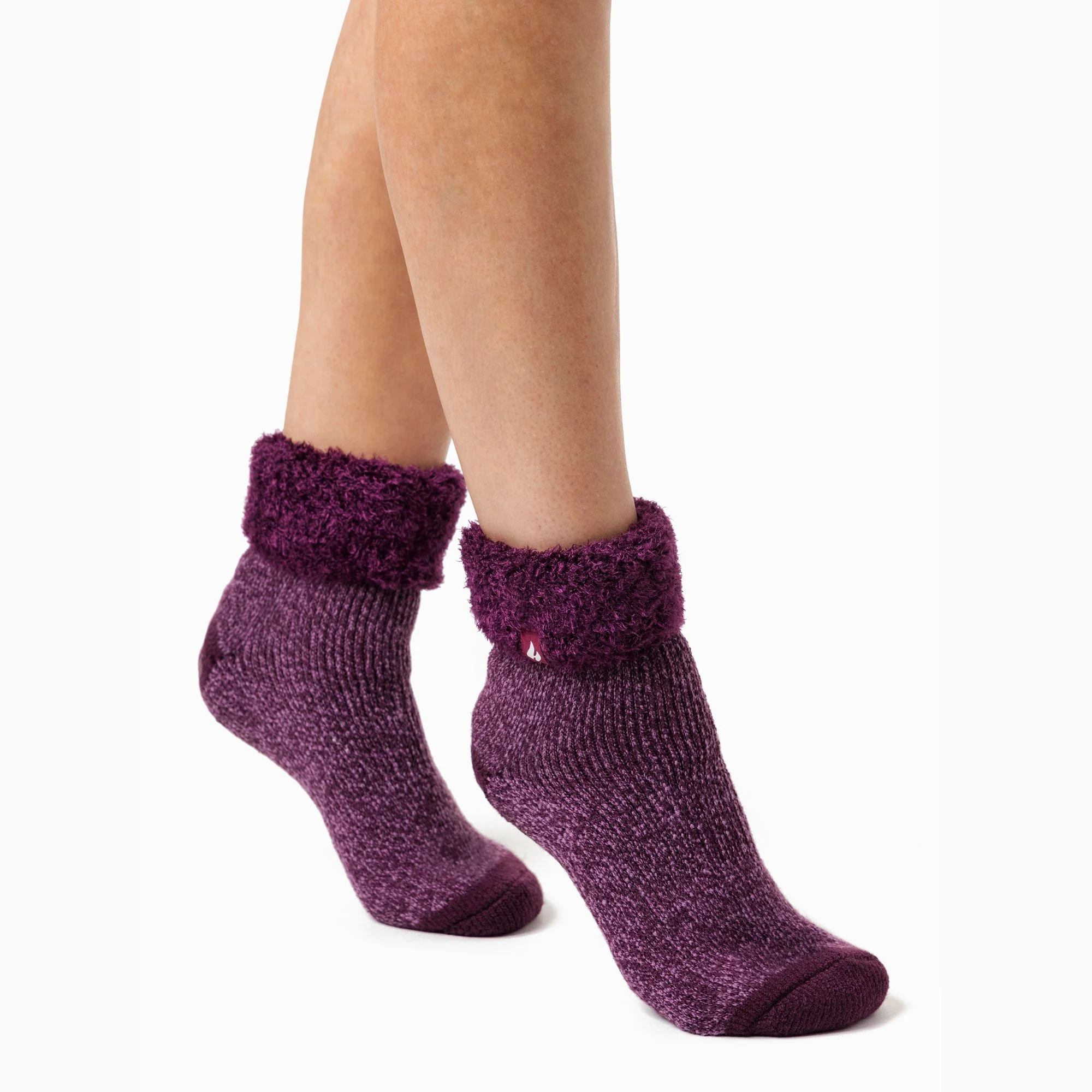 Ladies Non Slip Thermal Low Cut Ankle Slipper Bed Socks with Grips - Image 116