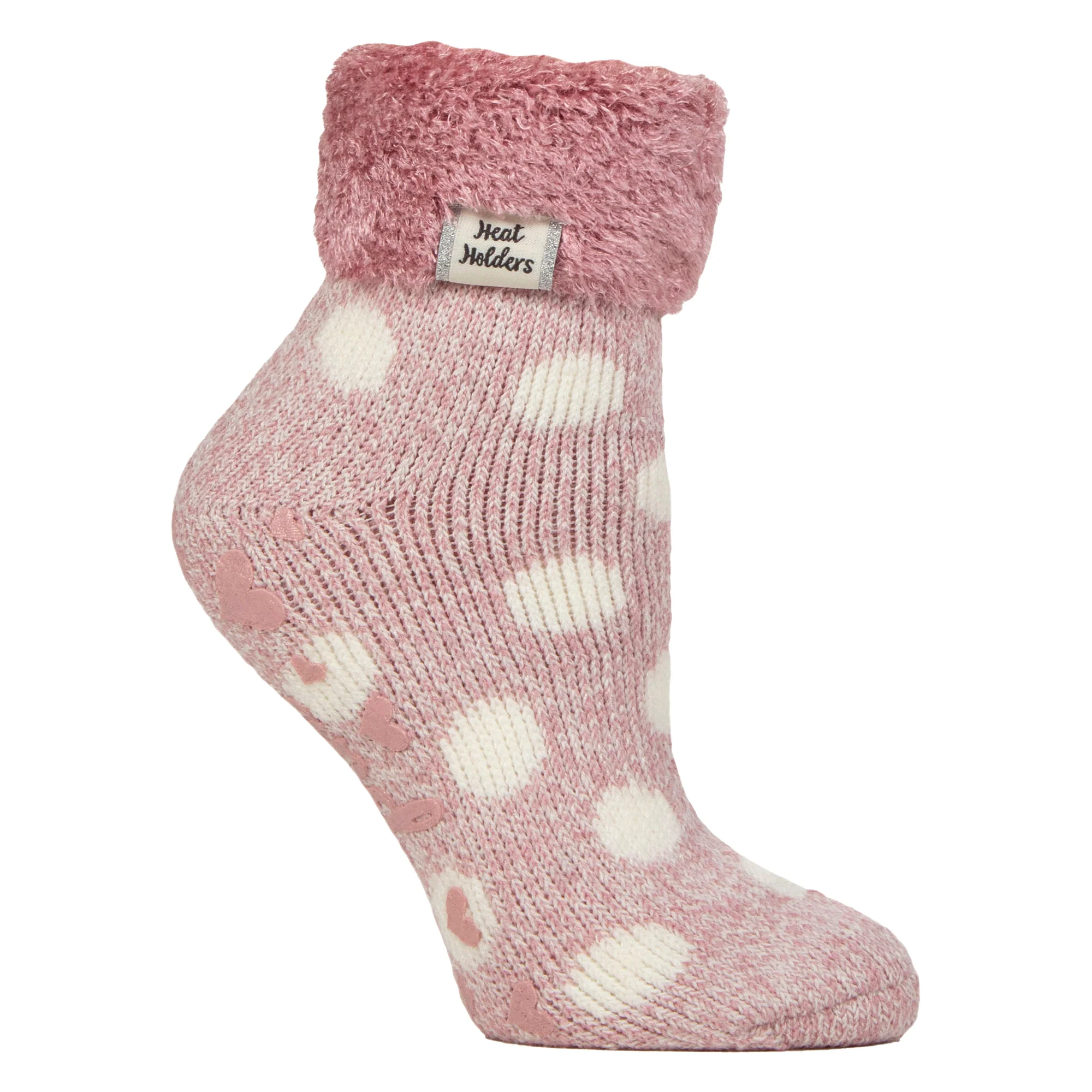 Ladies Non Slip Thermal Low Cut Ankle Slipper Bed Socks with Grips - Image 117