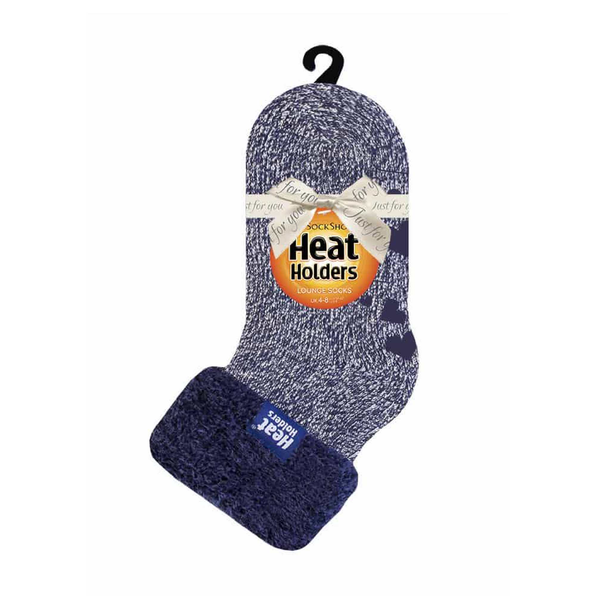 Ladies Non Slip Thermal Low Cut Ankle Slipper Bed Socks with Grips - Image 30