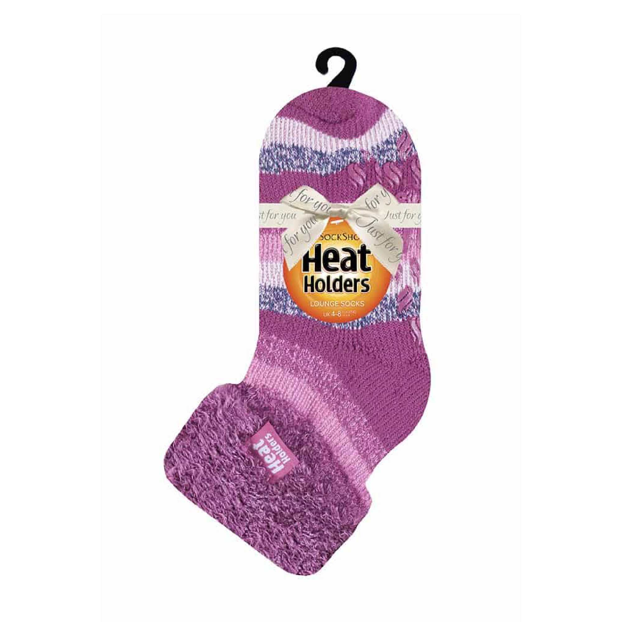 Ladies Non Slip Thermal Low Cut Ankle Slipper Bed Socks with Grips - Image 34