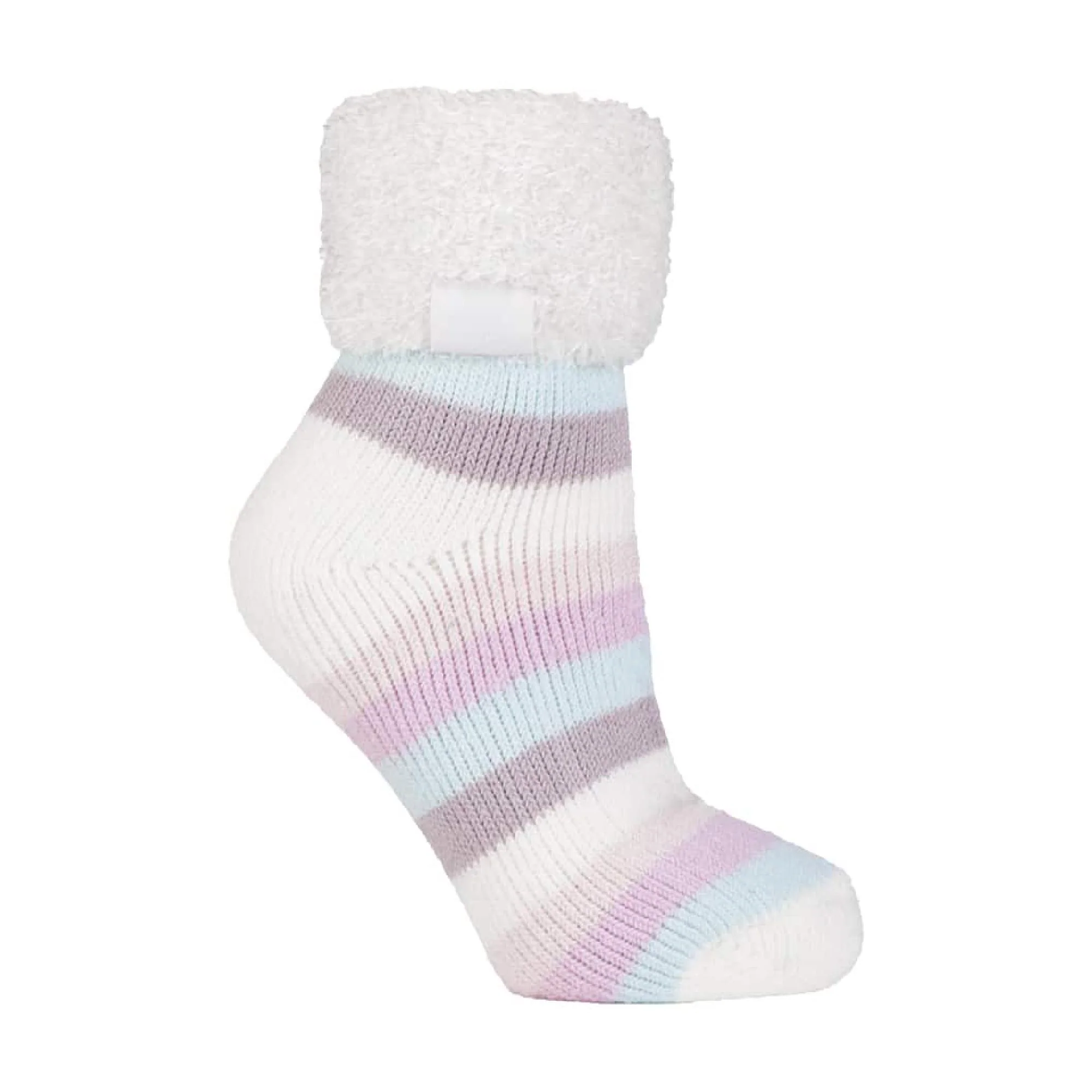 Ladies Non Slip Thermal Low Cut Ankle Slipper Bed Socks with Grips - Image 45