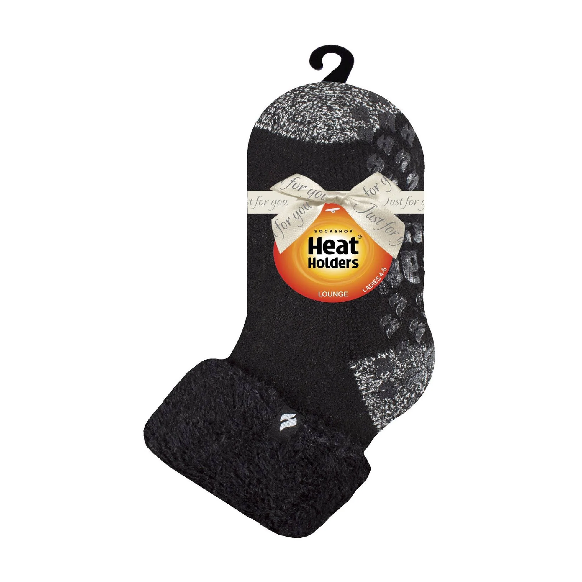 Ladies Non Slip Thermal Low Cut Ankle Slipper Bed Socks with Grips - Image 6