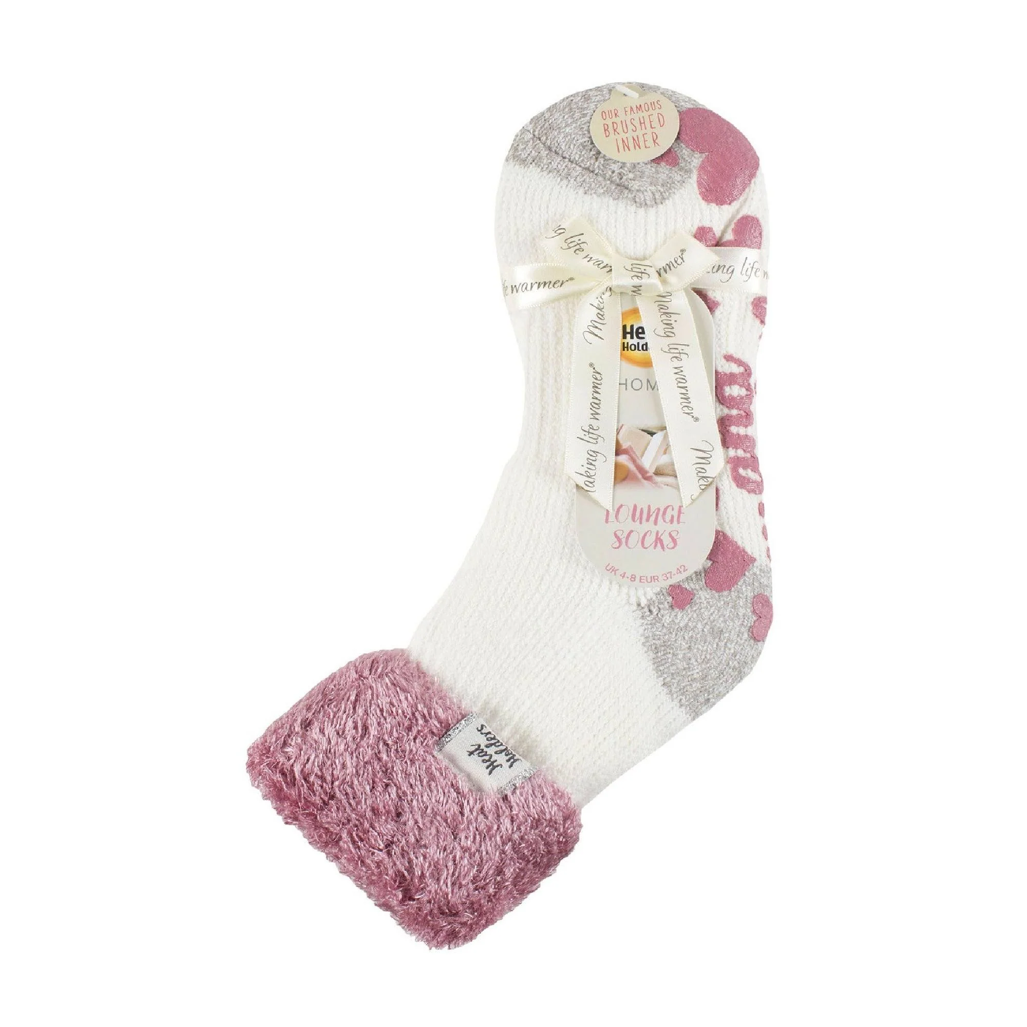 Ladies Non Slip Thermal Low Cut Ankle Slipper Bed Socks with Grips - Image 70
