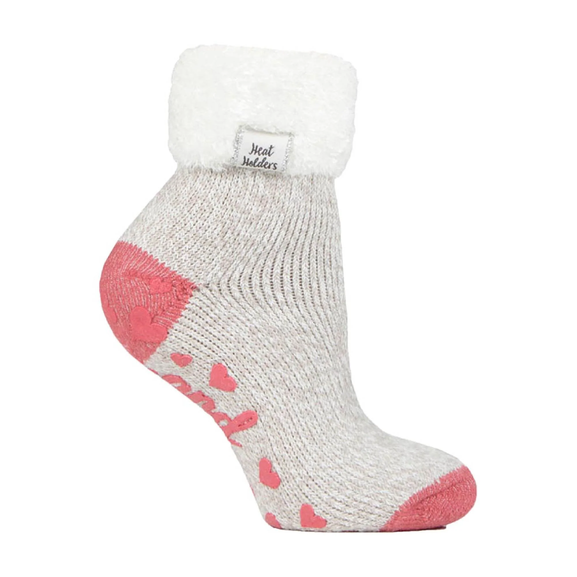 Ladies Non Slip Thermal Low Cut Ankle Slipper Bed Socks with Grips - Image 73