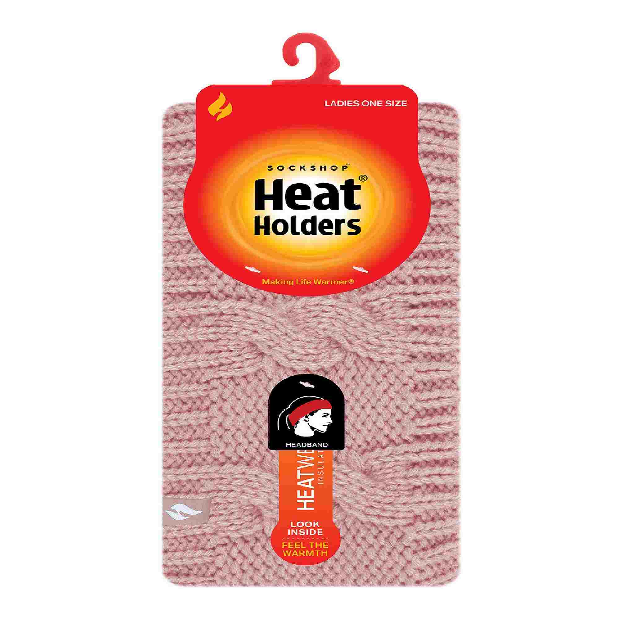 Ladies Cable Knitted Fleece Lined Thermal Winter Ear Warmer Headband - Image 18