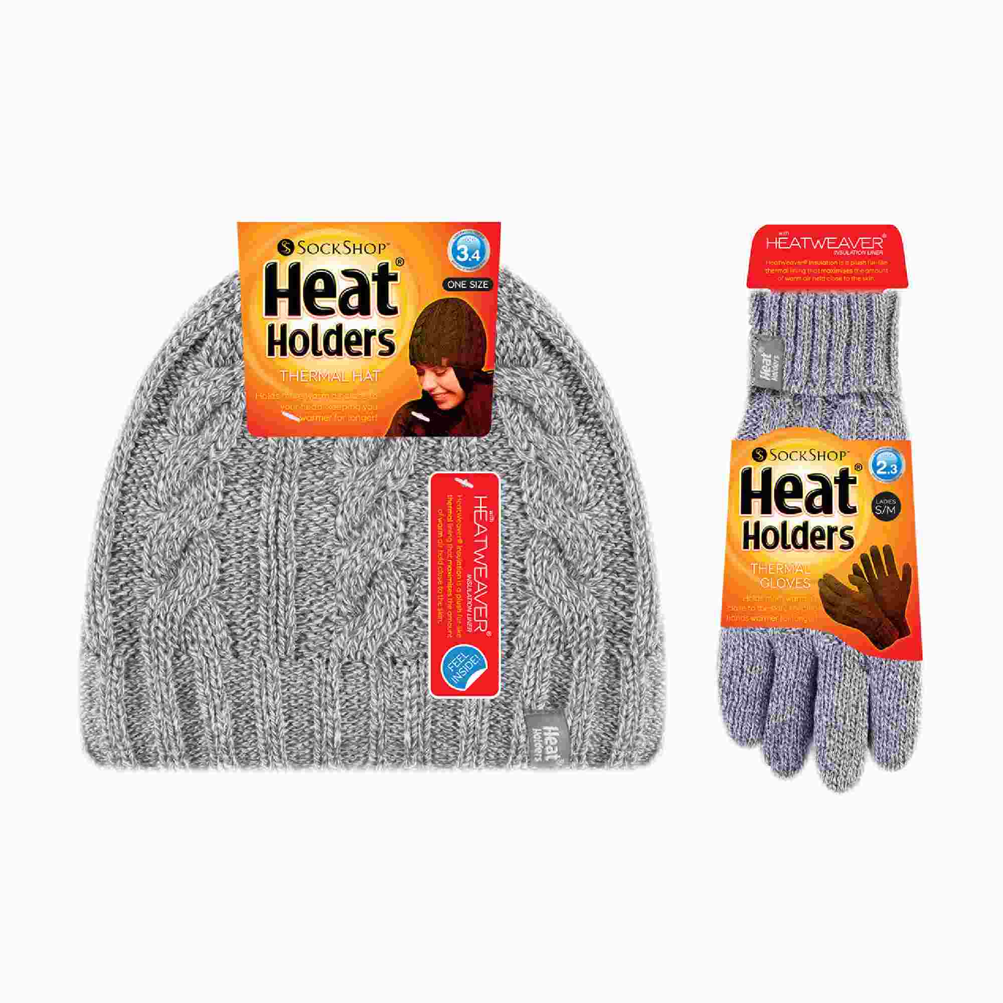 Ladies Fleece Lined Thermal Hat & Gloves Set for Winter - Image 18