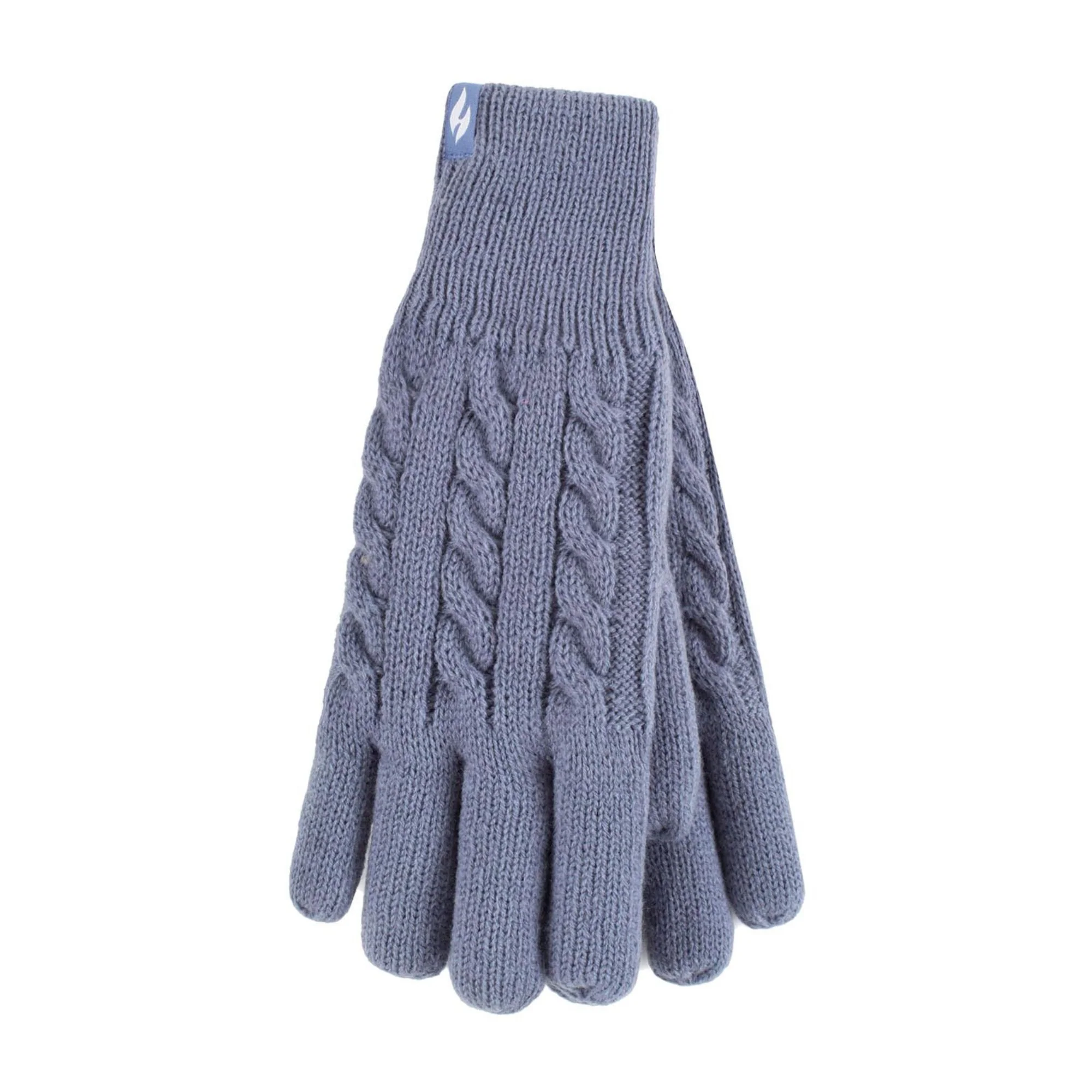 Ladies Cable Knit 2.3 Tog Fleece Lined Thermal Winter Gloves - Image 17