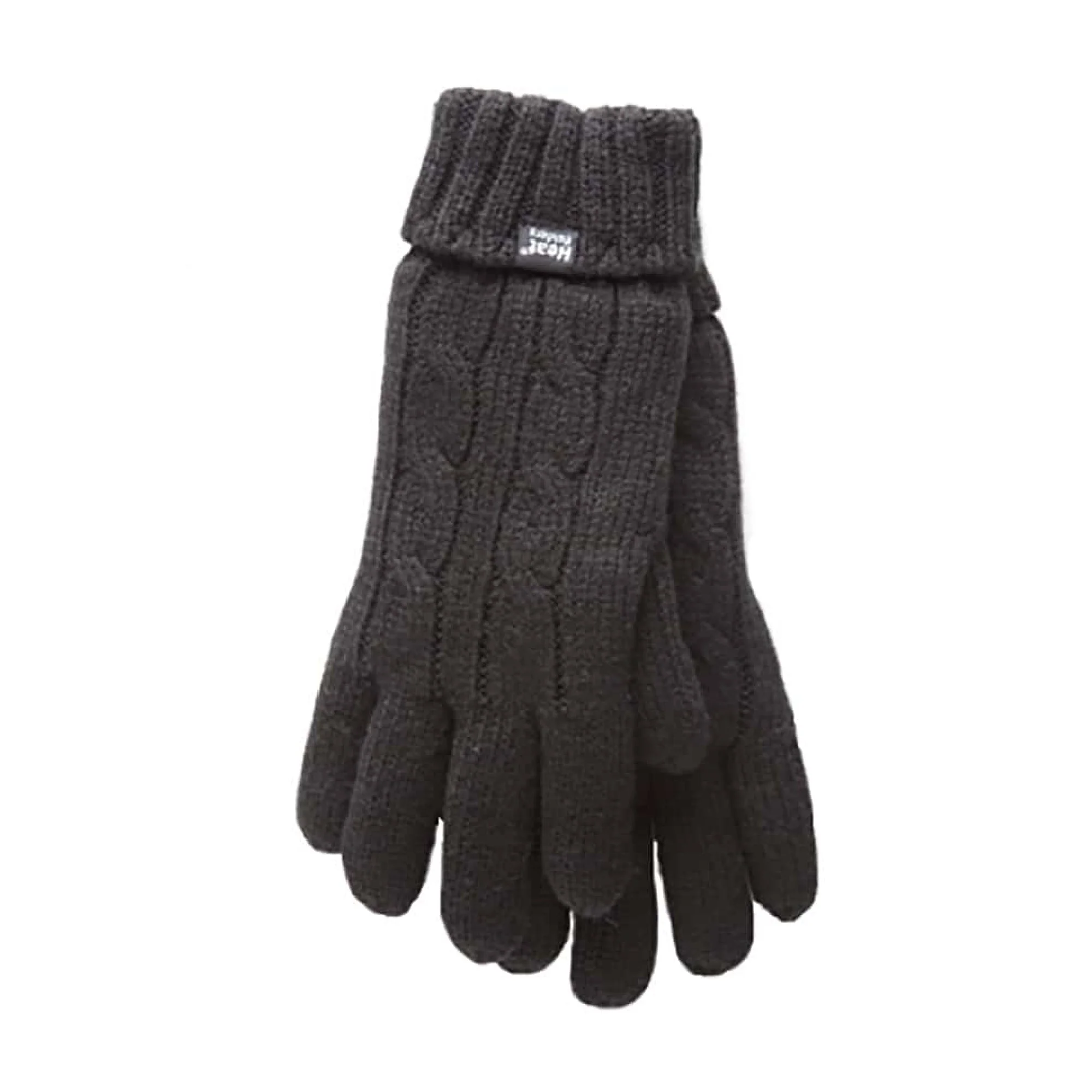 Ladies Cable Knit 2.3 Tog Fleece Lined Thermal Winter Gloves - Image 5