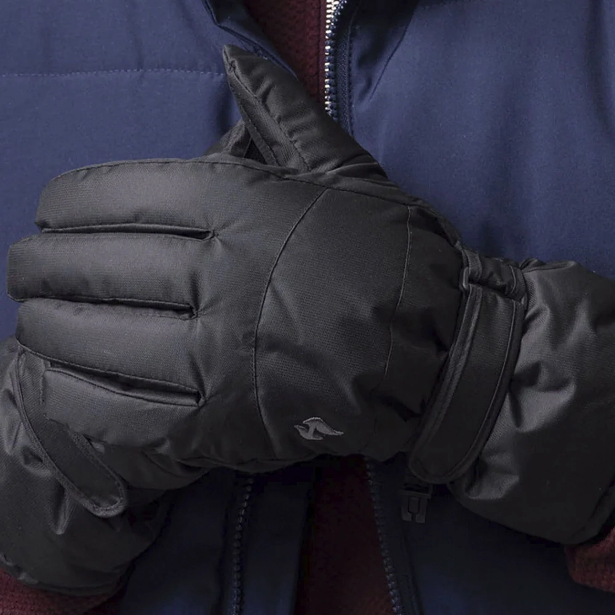 Mens Warm Padded Waterproof Insulated Thermal Ski Gloves - Image 3