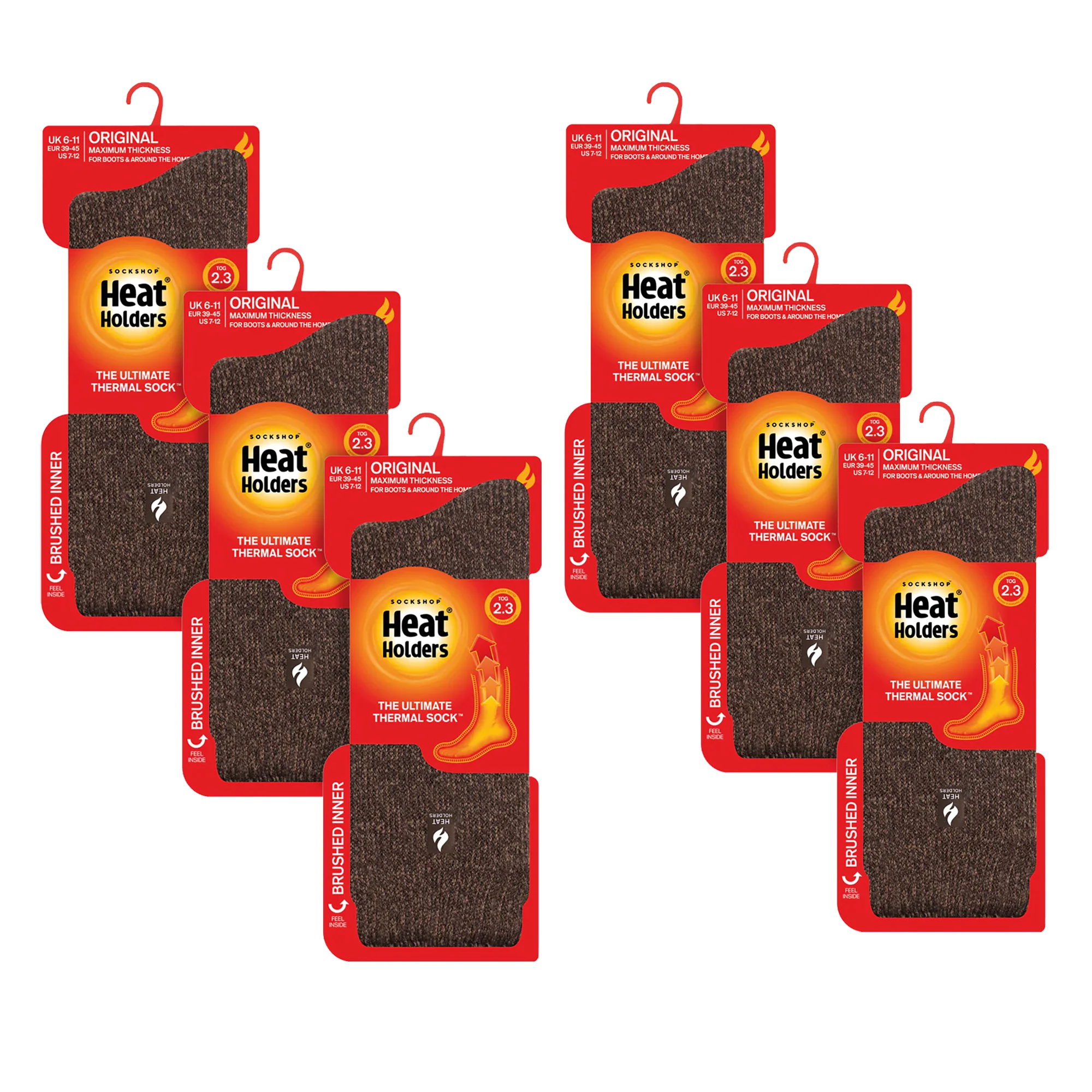 Mens Original Thick Winter Thermal Socks (Multipack Options) - Image 22