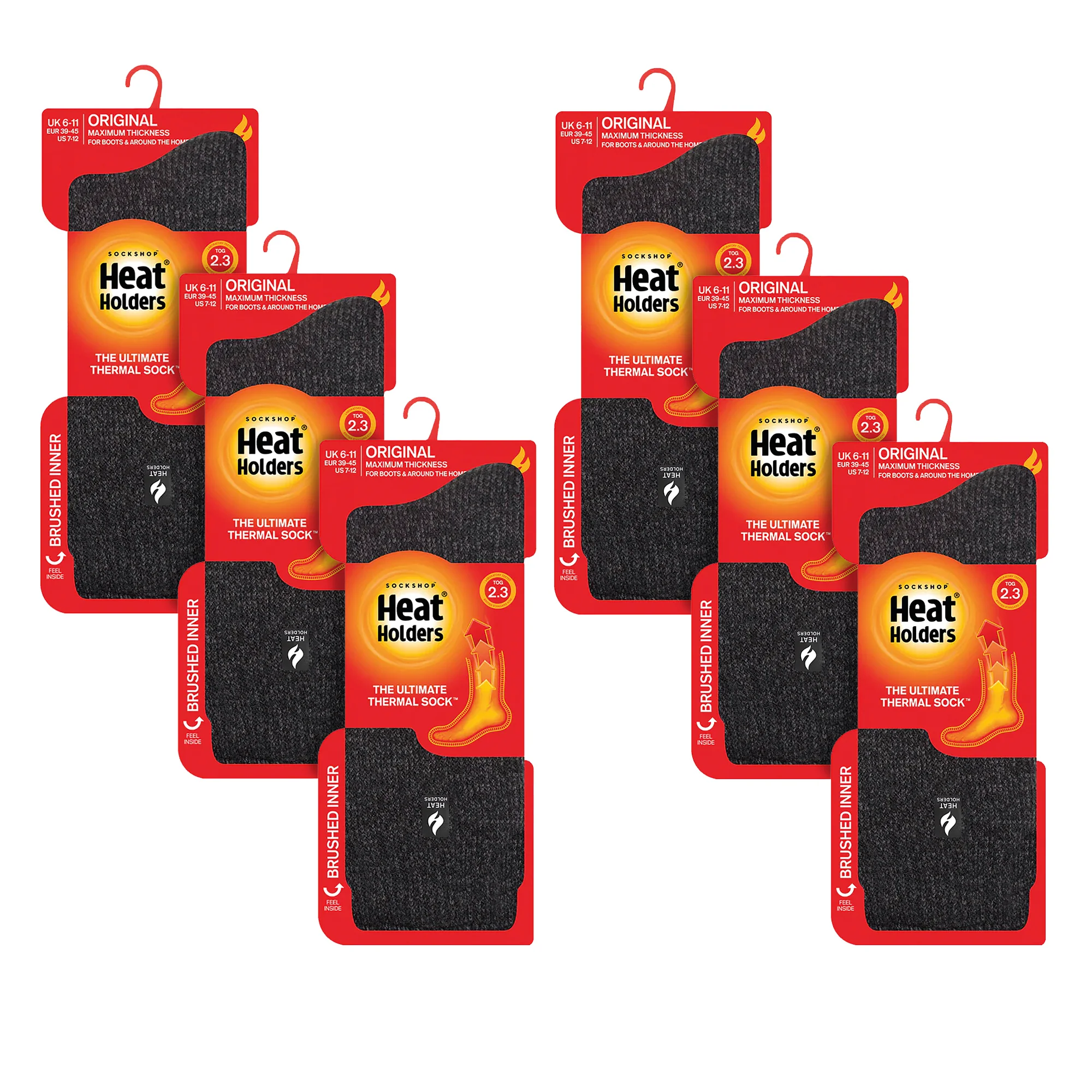 Mens Original Thick Winter Thermal Socks (Multipack Options) - Image 34