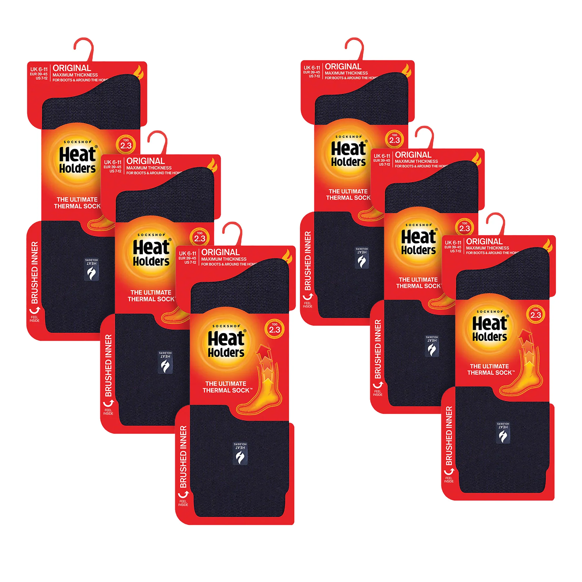 Mens Original Thick Winter Thermal Socks (Multipack Options) - Image 68