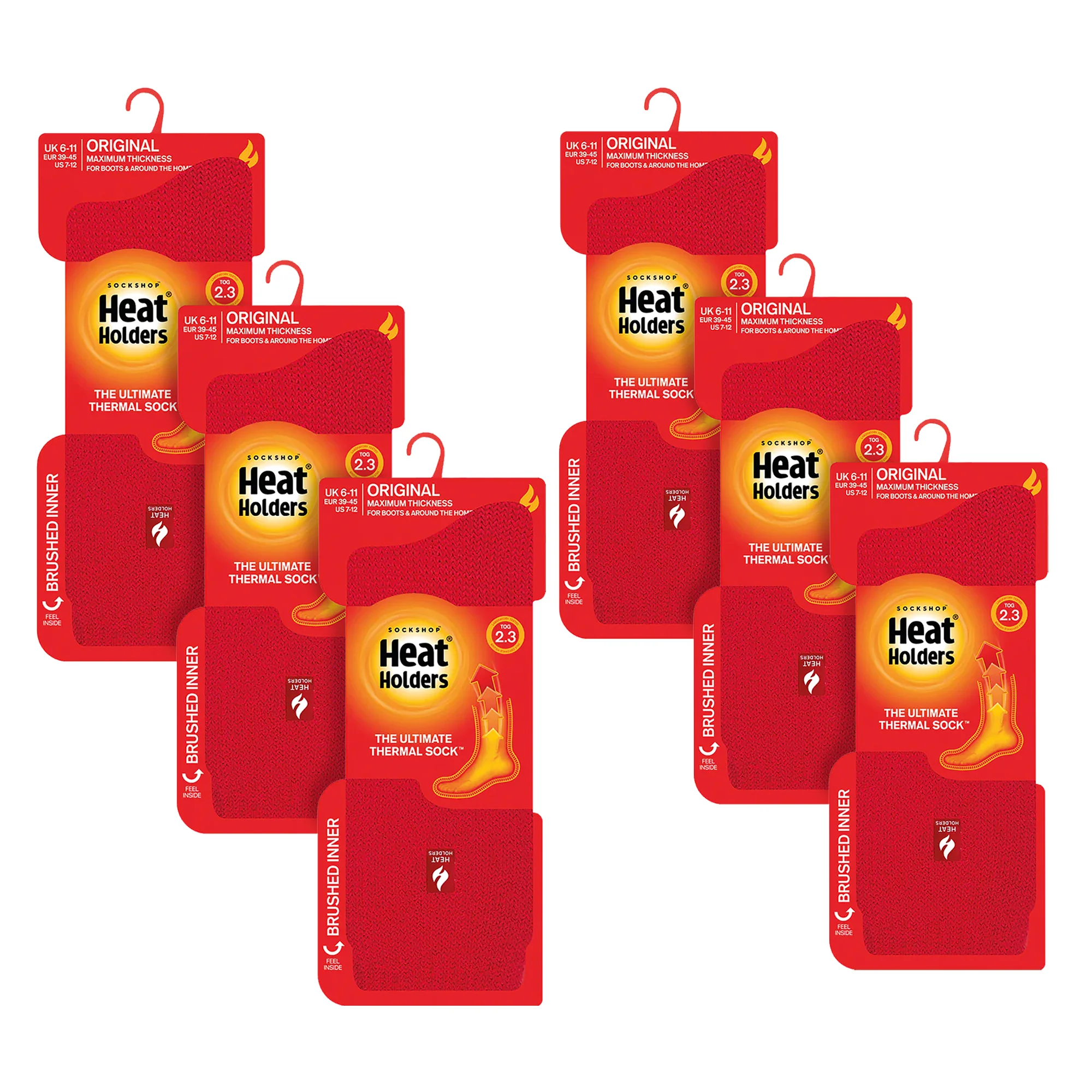 Mens Original Thick Winter Thermal Socks (Multipack Options) - Image 80