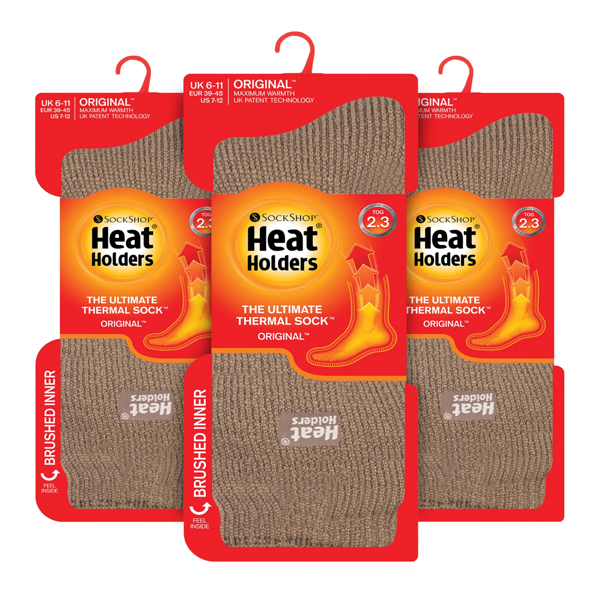 Mens Original Thick Winter Thermal Socks (Multipack Options) - Image 88
