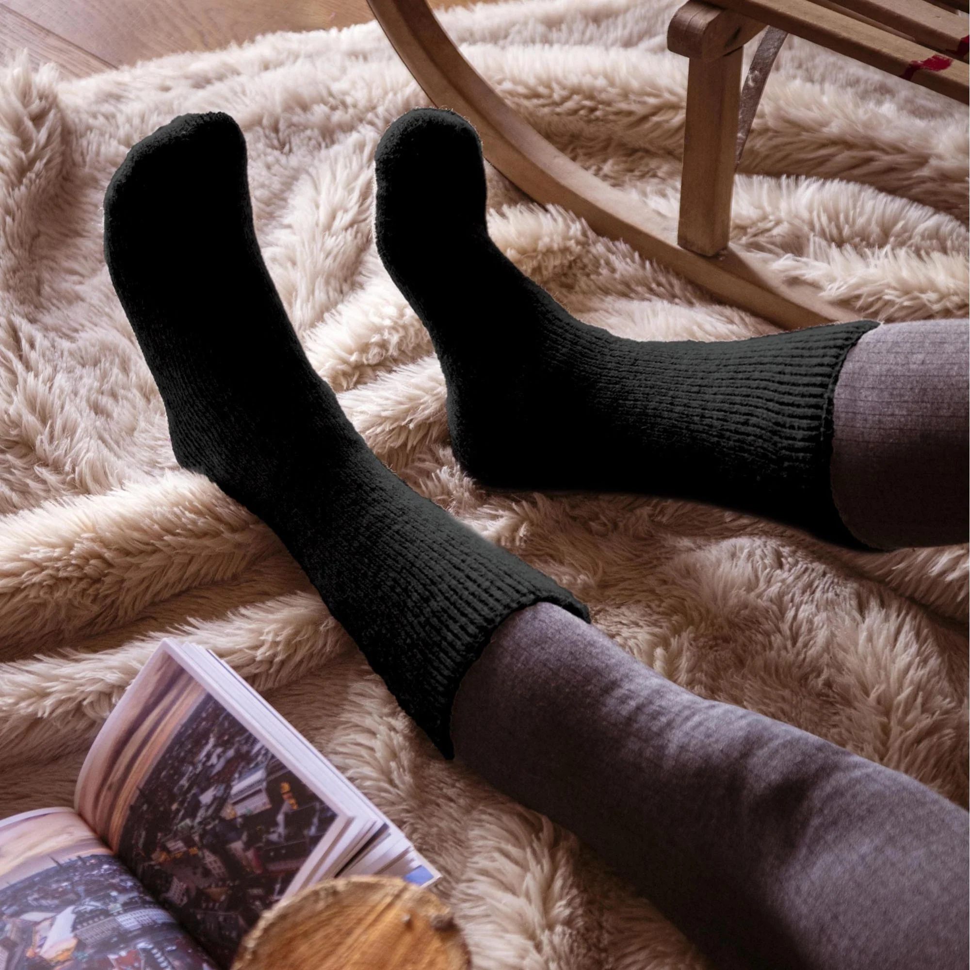Mens Winter Warm 2.7 TOG Wool Rich Thermal Socks - Image 15