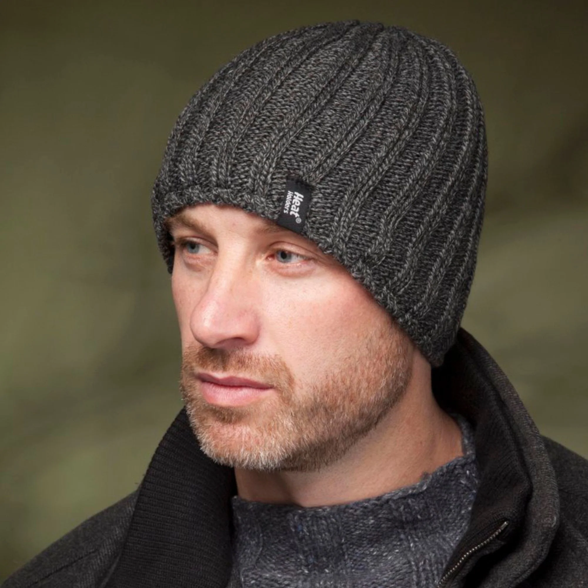 Mens 3.4 TOG Soft Fleece Lined Ribbed Knitted Thermal Winter Hat - Image 11