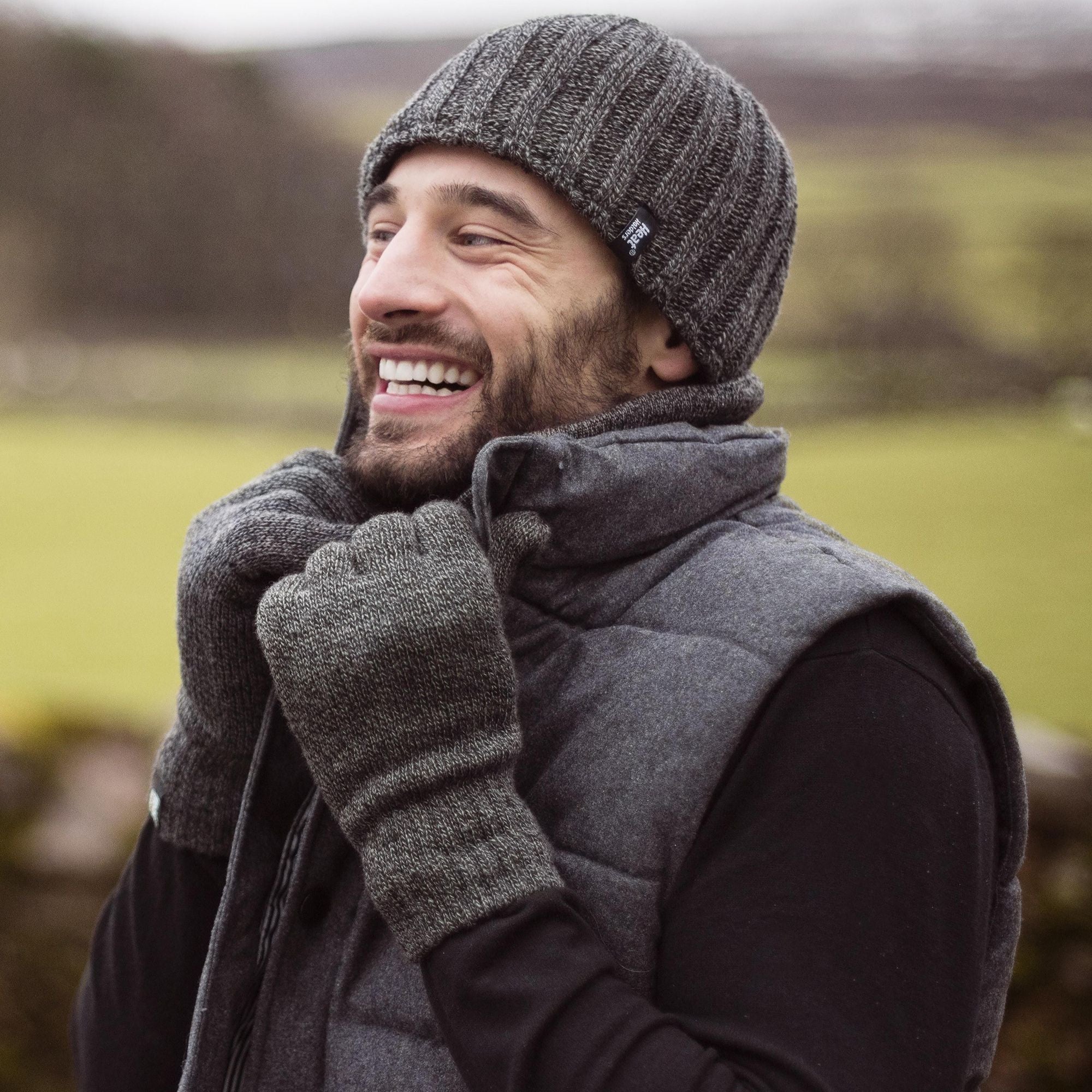 Mens 3.4 TOG Soft Fleece Lined Ribbed Knitted Thermal Winter Hat - Image 12