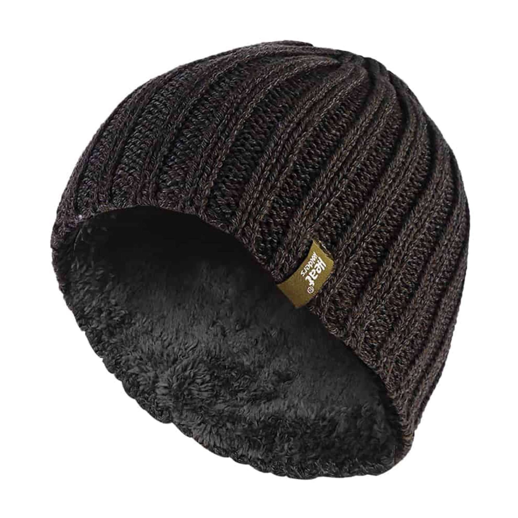 Mens 3.4 TOG Soft Fleece Lined Ribbed Knitted Thermal Winter Hat - Image 17
