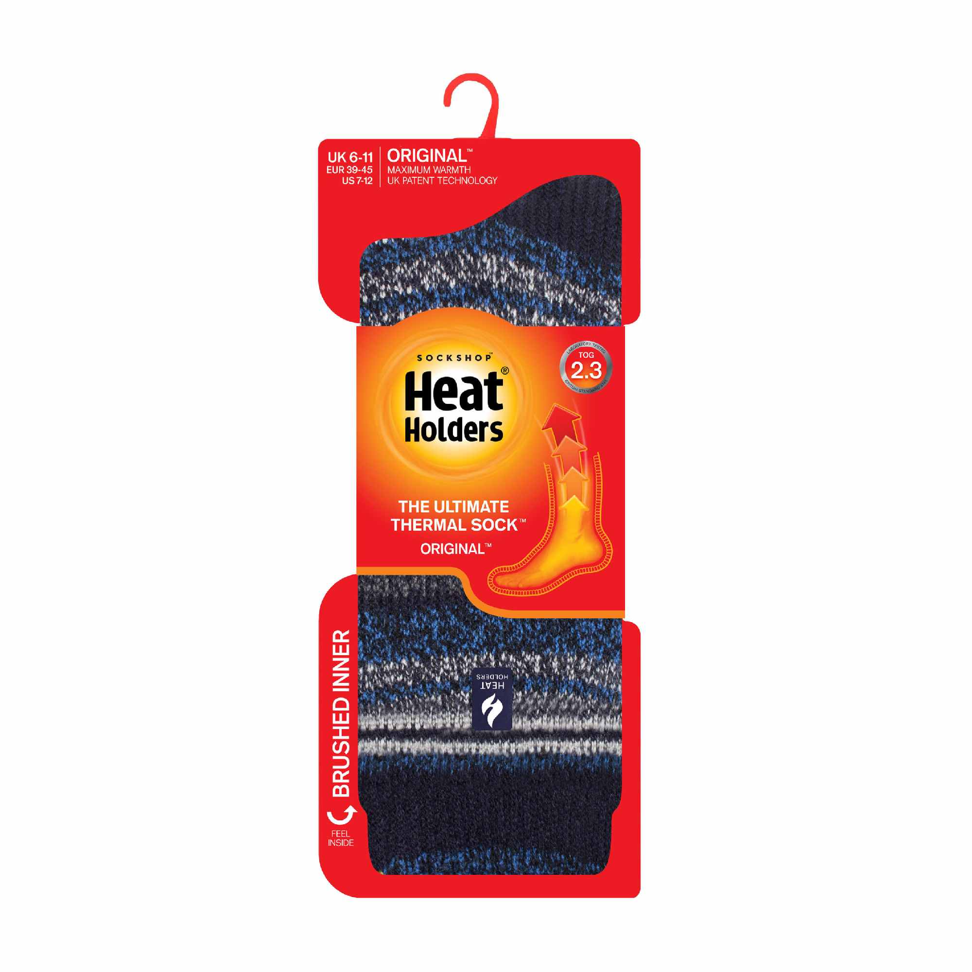 Mens Twist Patterned Thick Winter Warm Thermal Socks - Image 126