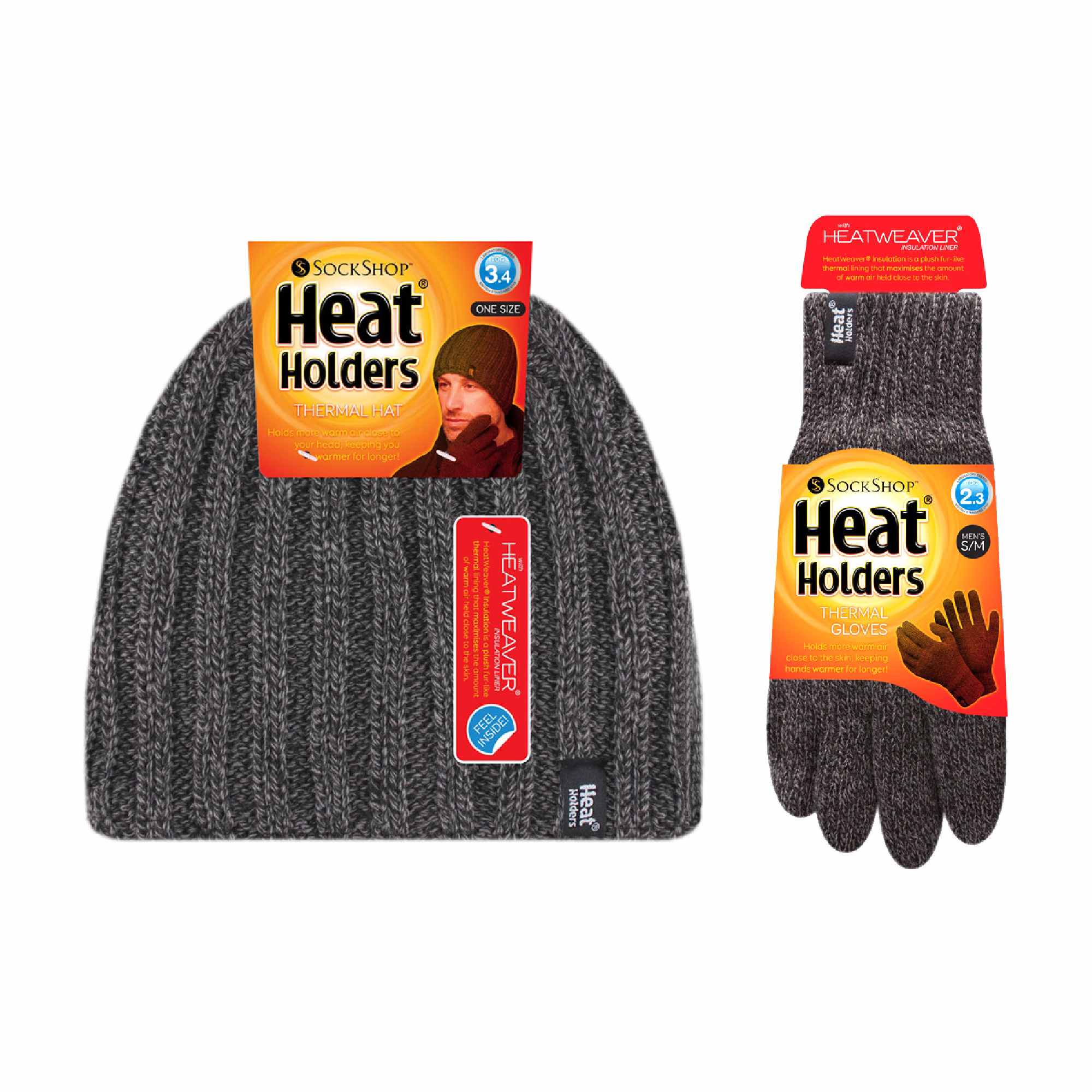Mens Fleece Lined Thermal Hat & Glove Set for Winter - Image 11