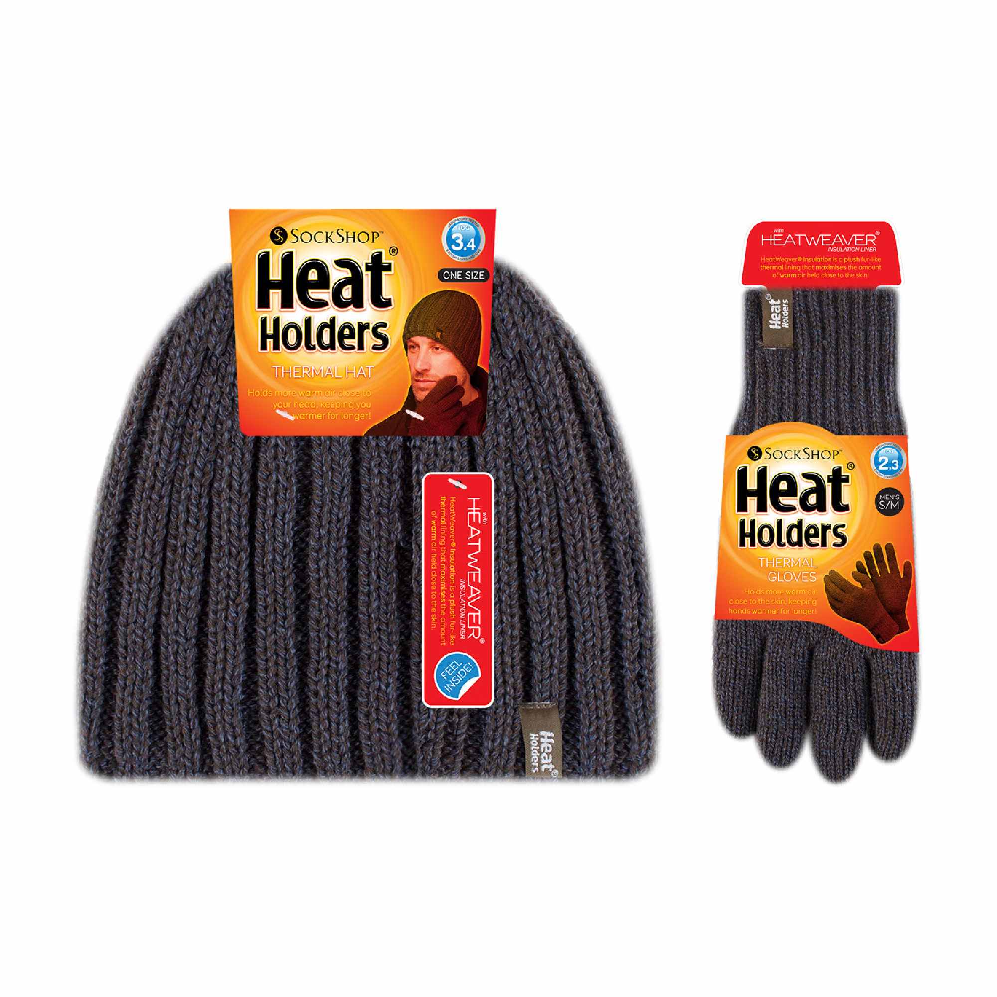 Mens Fleece Lined Thermal Hat & Glove Set for Winter - Image 14