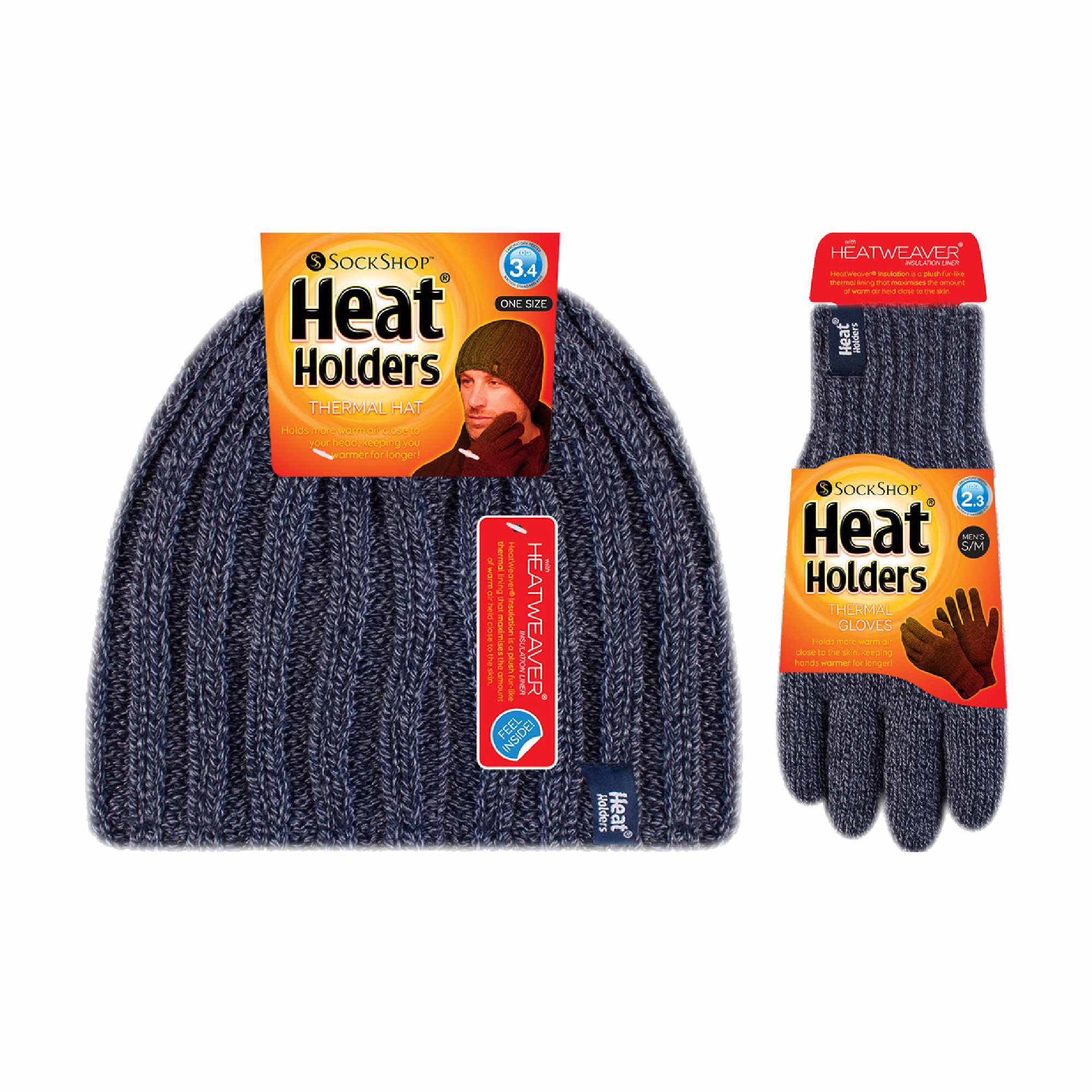 Mens Fleece Lined Thermal Hat & Glove Set for Winter - Image 17