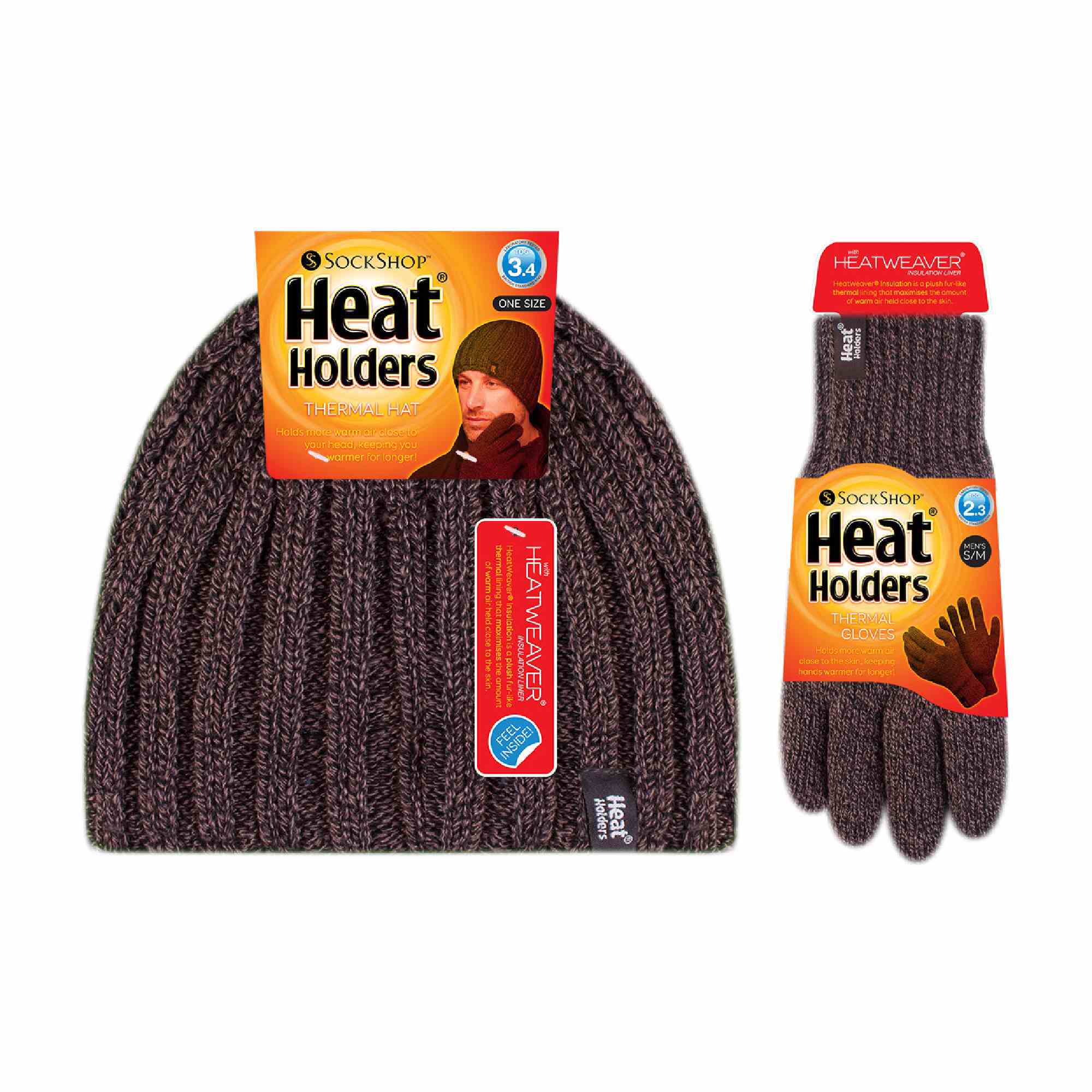 Mens Fleece Lined Thermal Hat & Glove Set for Winter - Image 5