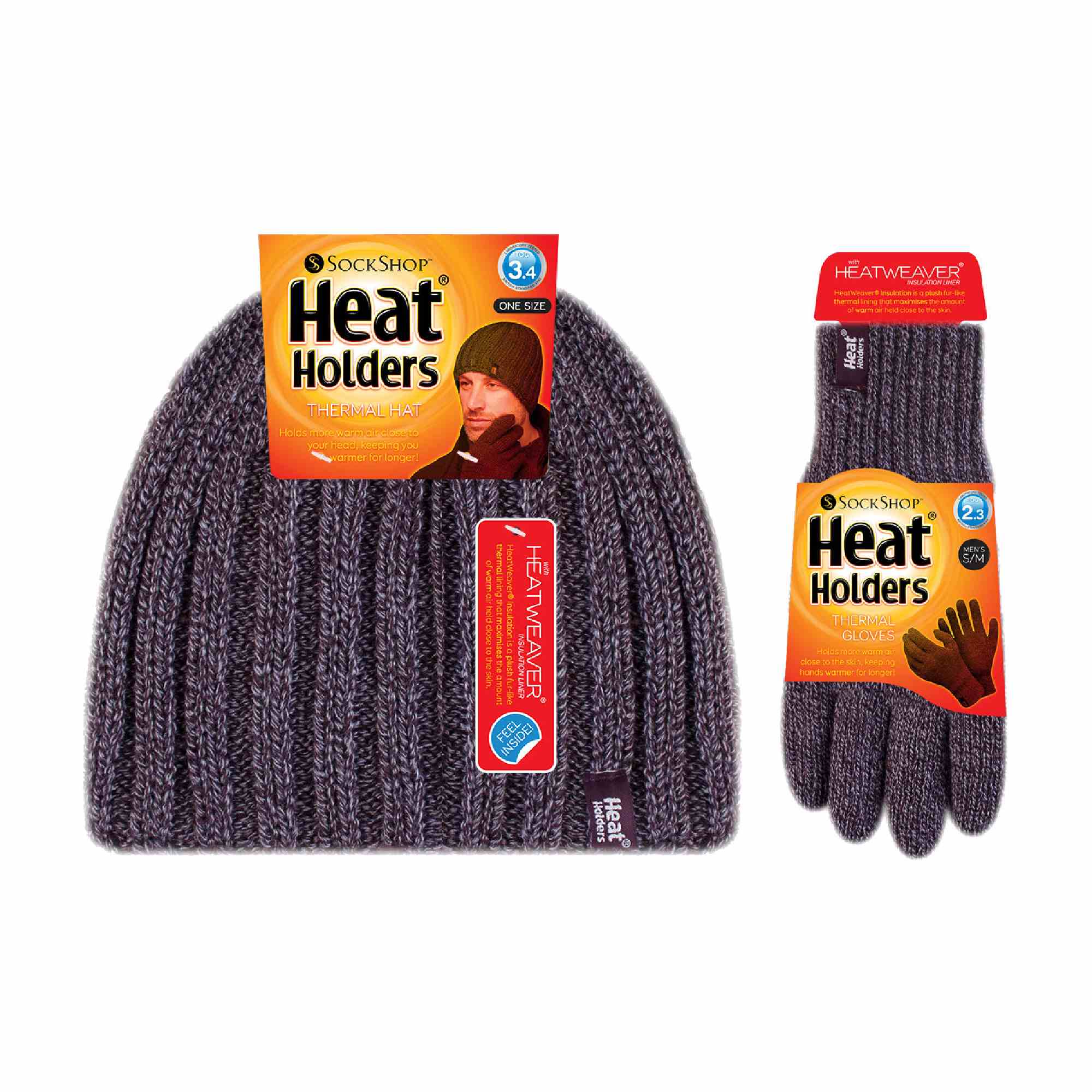Mens Fleece Lined Thermal Hat & Glove Set for Winter - Image 8