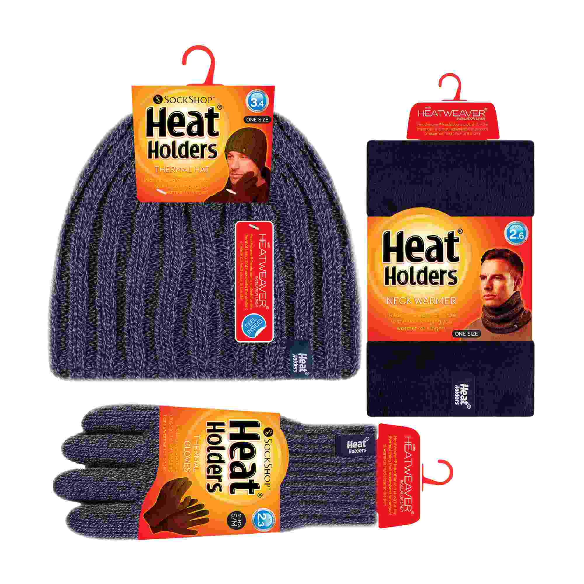 Mens Fleece Lined Thermal Hat & Gloves Set for Winter - Image 12