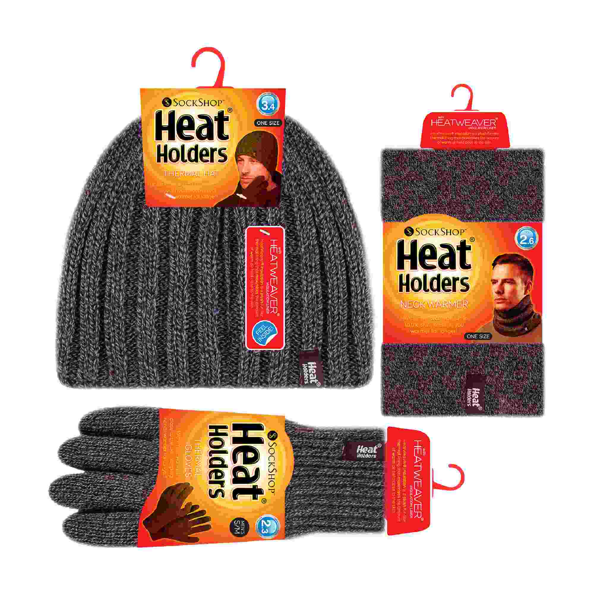 Mens Fleece Lined Thermal Hat & Gloves Set for Winter - Image 6