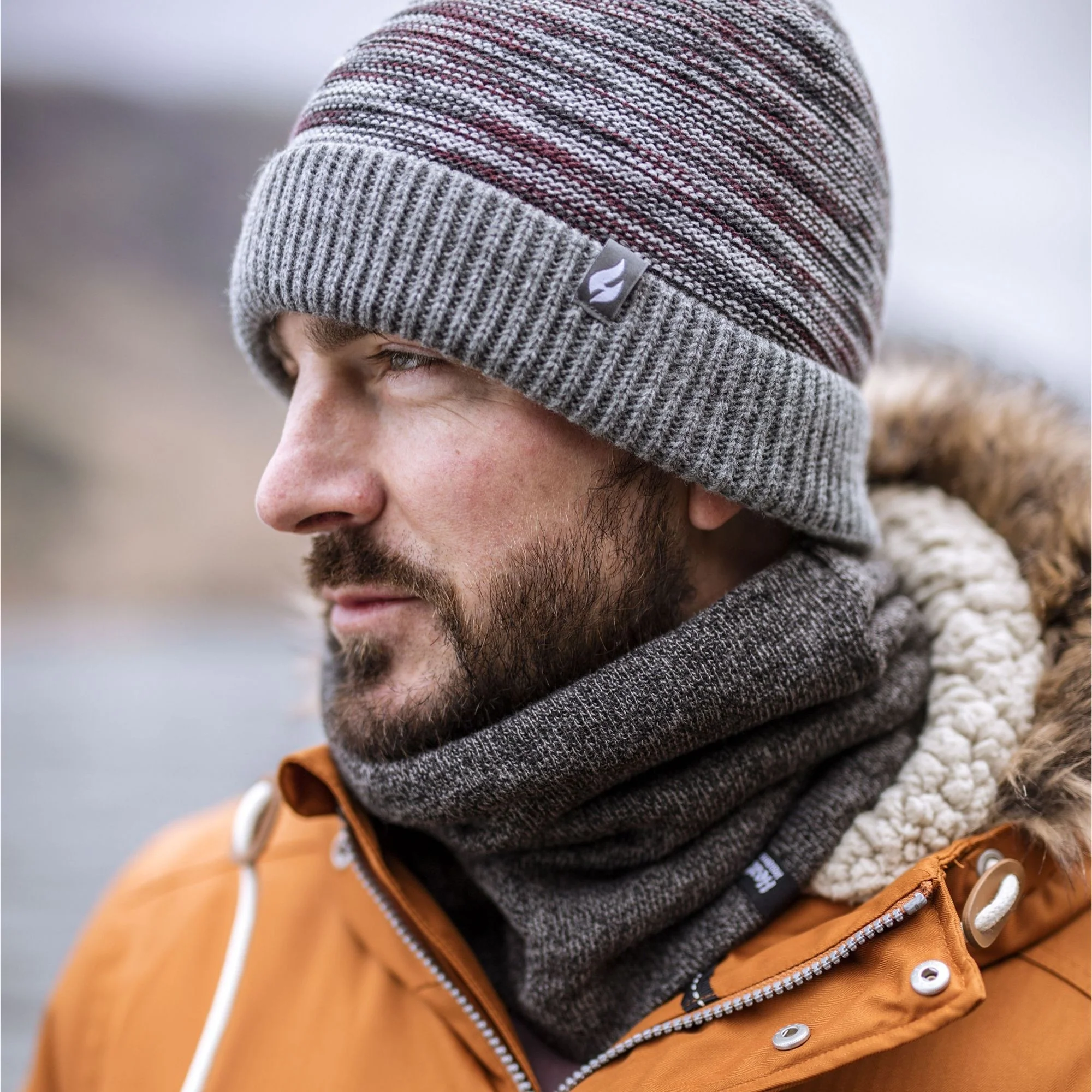 Mens 2.6 TOG Soft Fleece Lined Thermal Winter Neck Warmer - Image 12