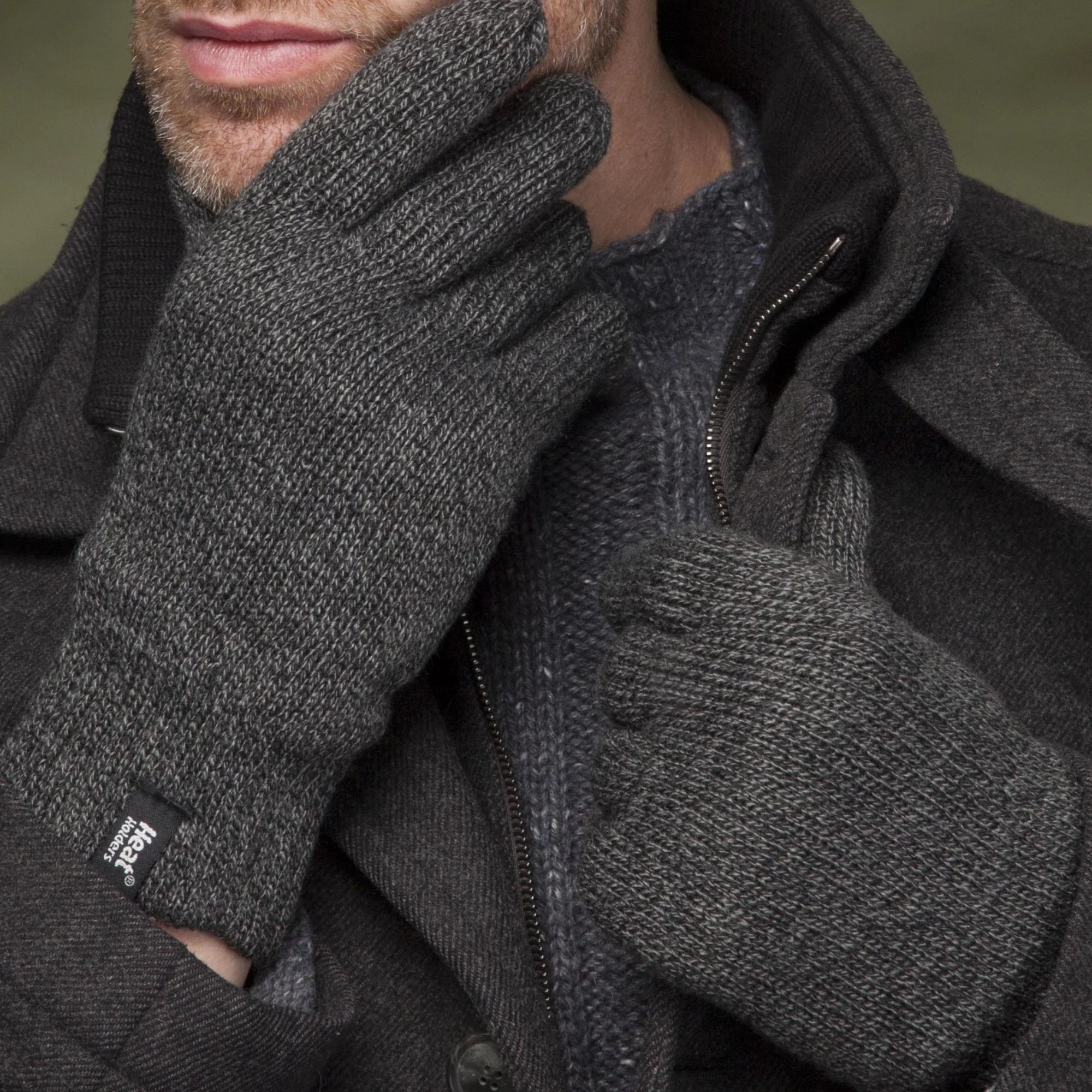 Mens Winter Warm Soft Fleece Lined Thermal Gloves - Image 16