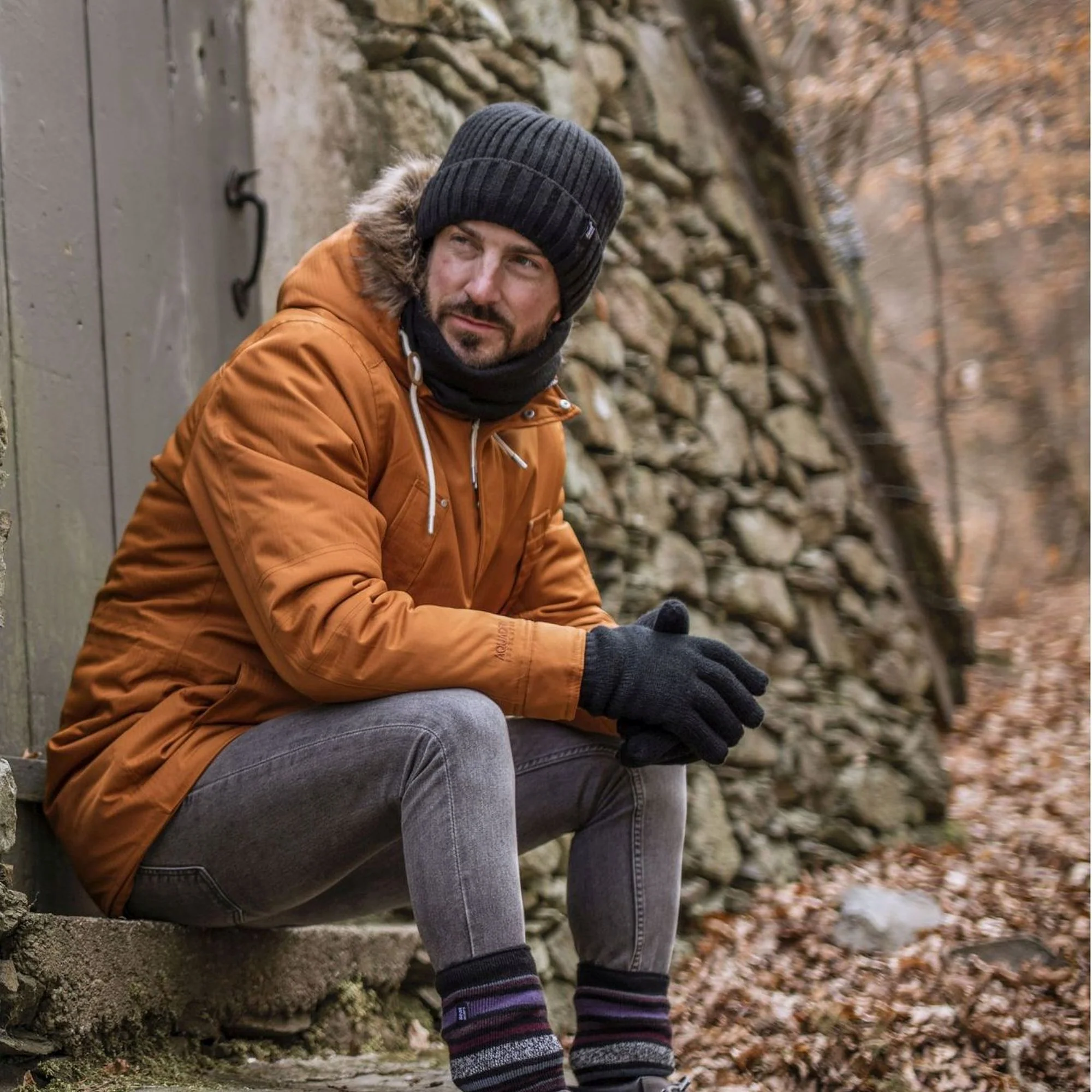 Mens Winter Warm Soft Fleece Lined Thermal Gloves - Image 28