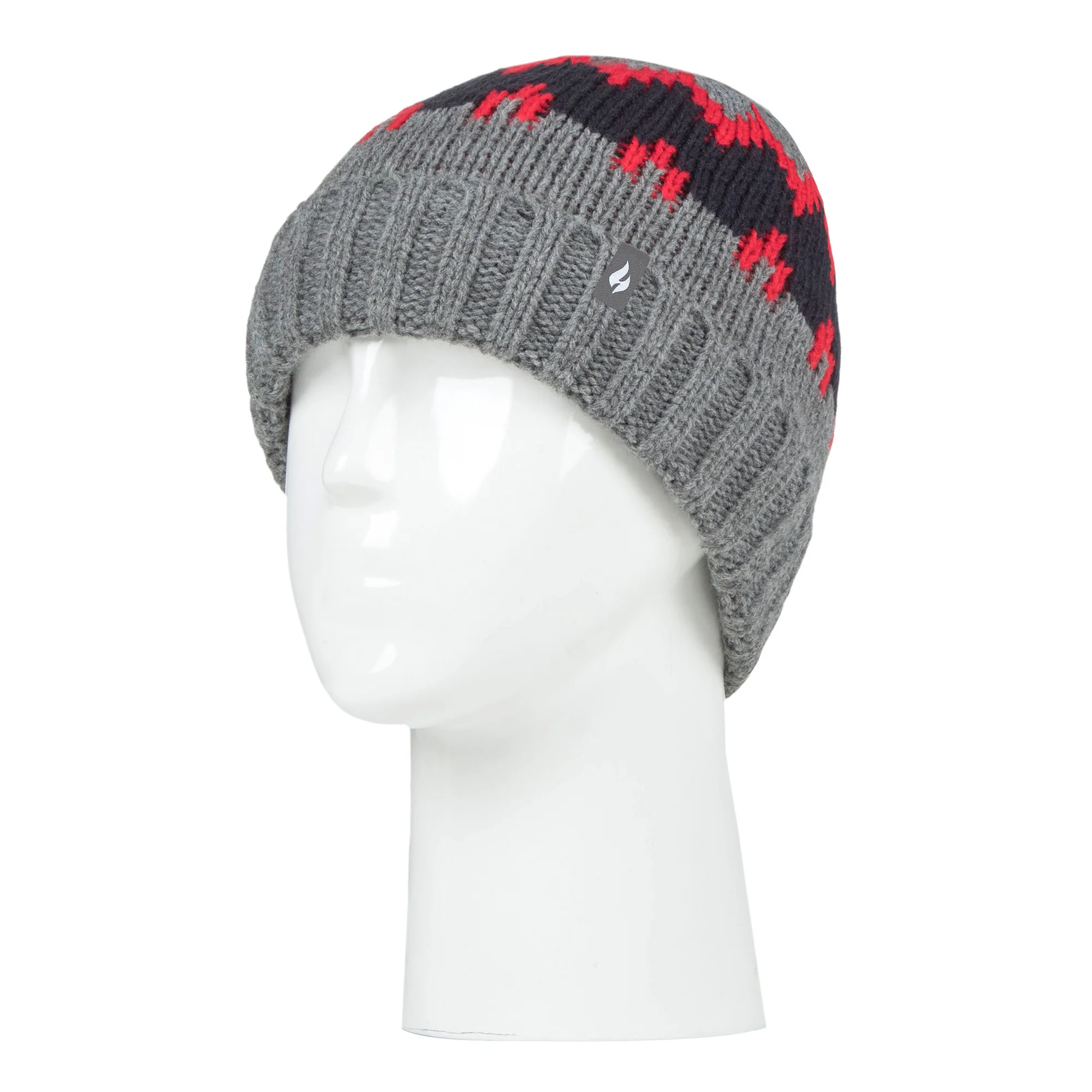 Boys Thick Ribbed Patterned Knitted Soft Beanie Hat - Image 6