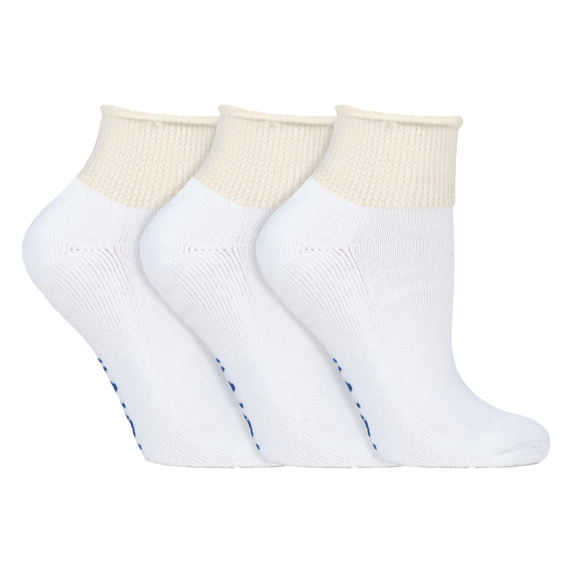3 Pack Extra Wide Cotton Low Cut Ankle Diabetic Socks - Image 5