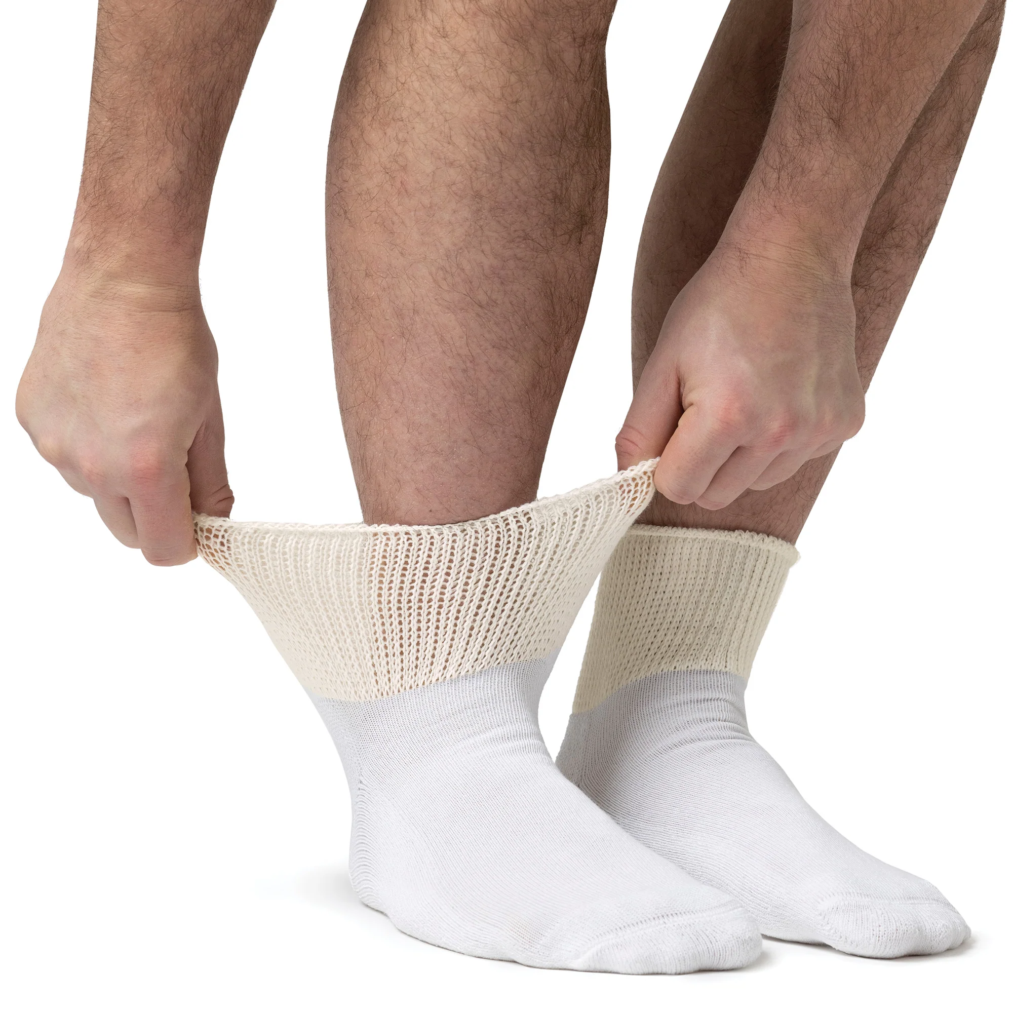 3 Pack Extra Wide Cotton Low Cut Ankle Diabetic Socks - Image 7