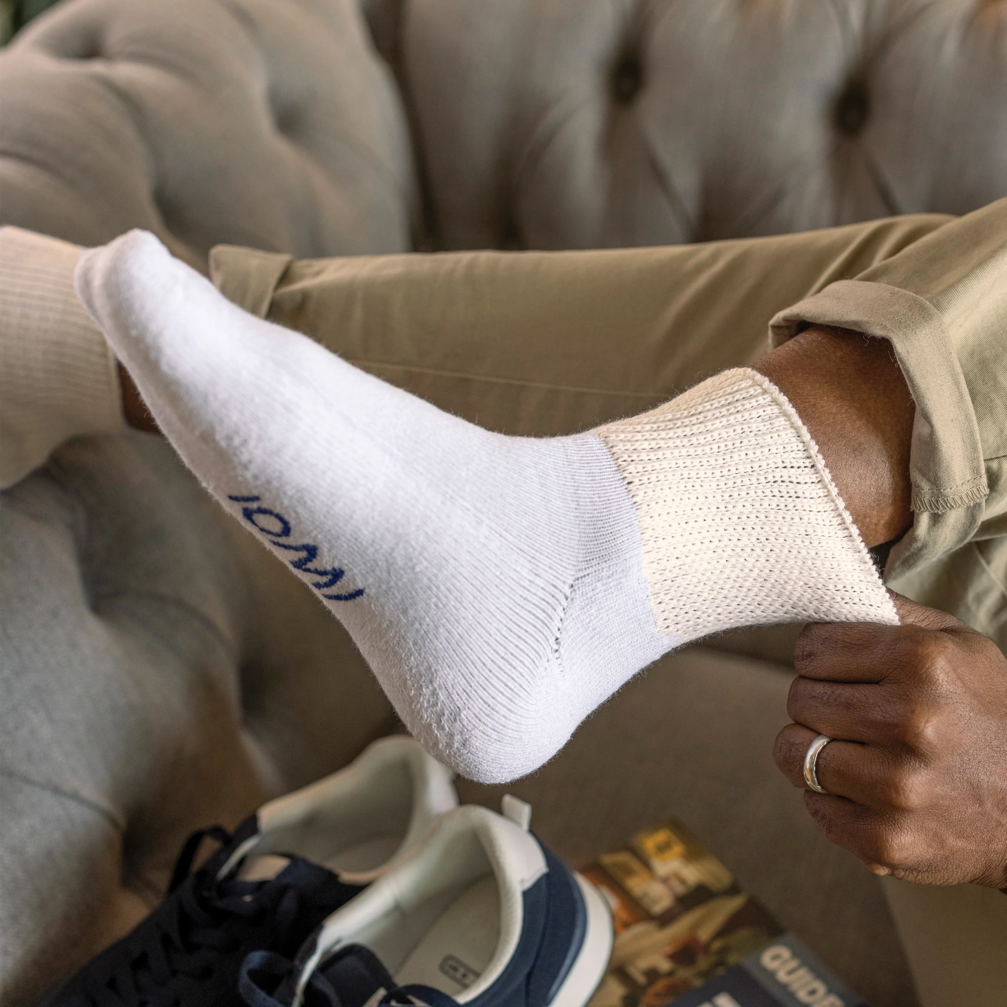 3 Pack Extra Wide Cotton Low Cut Ankle Diabetic Socks - Image 8