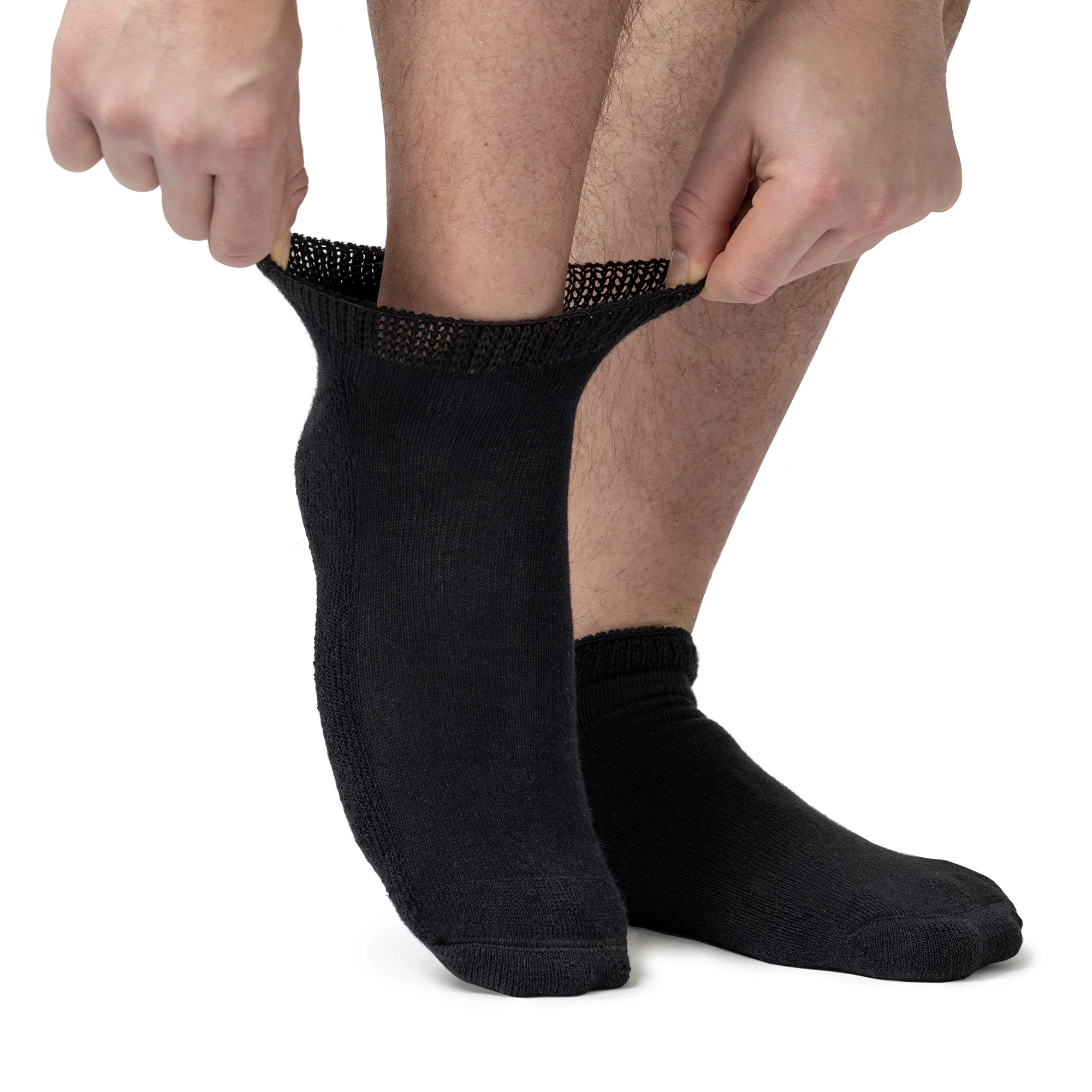 3 Pack Cotton Trainer Diabetic Socks for Swollen Feet & Ankles - Image 3