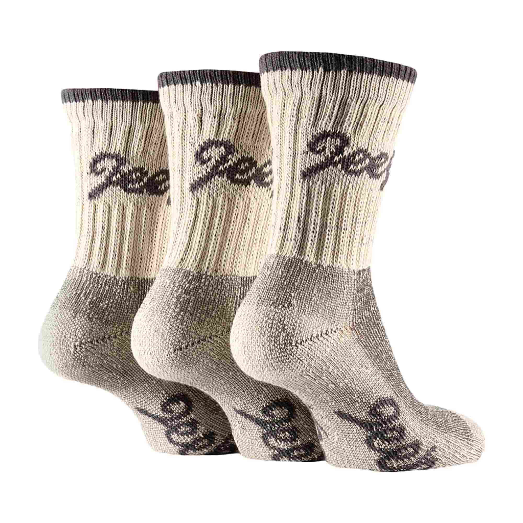 3 Pack Ladies Cotton Cushioned Hiking Socks - Image 10