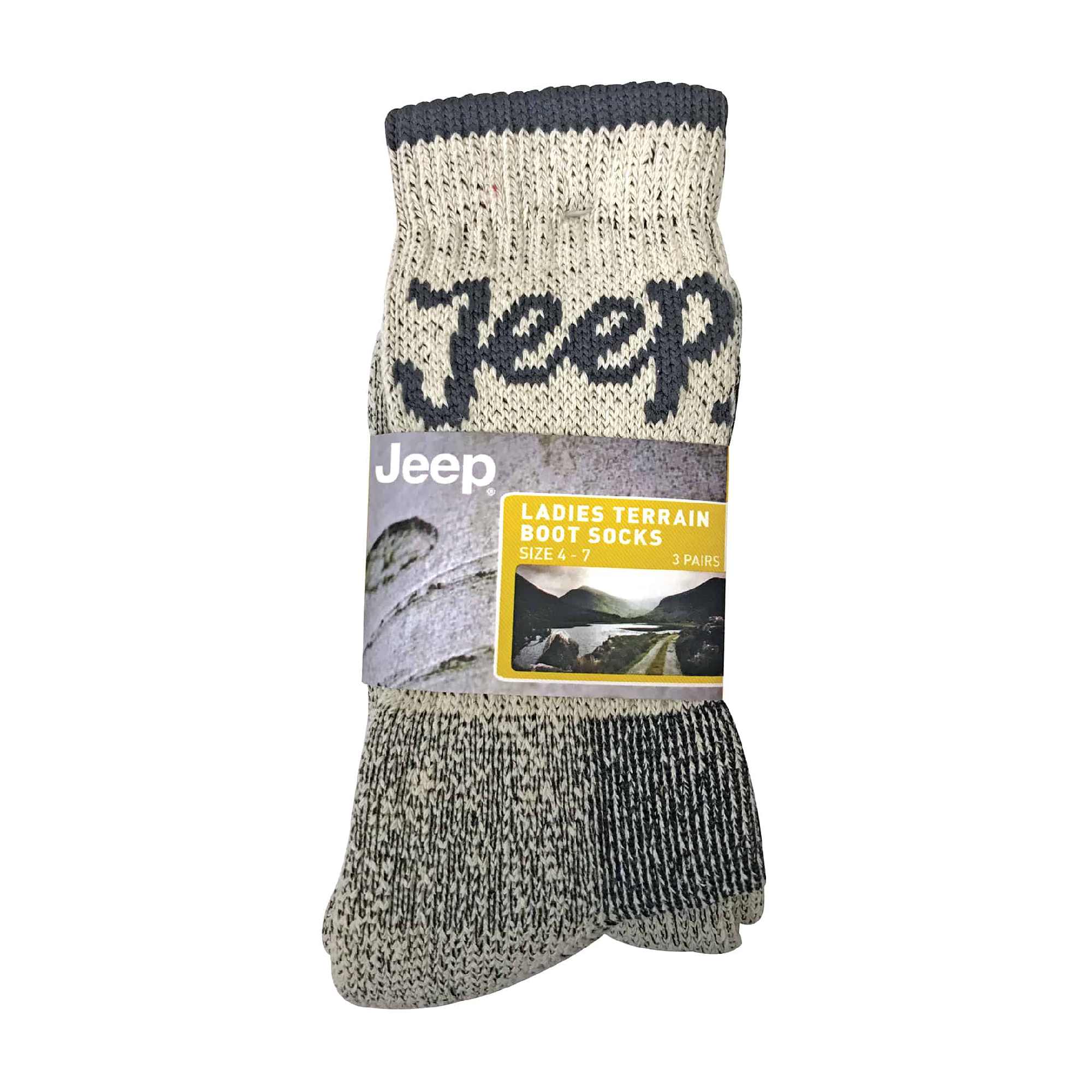 3 Pack Ladies Cotton Cushioned Hiking Socks - Image 11