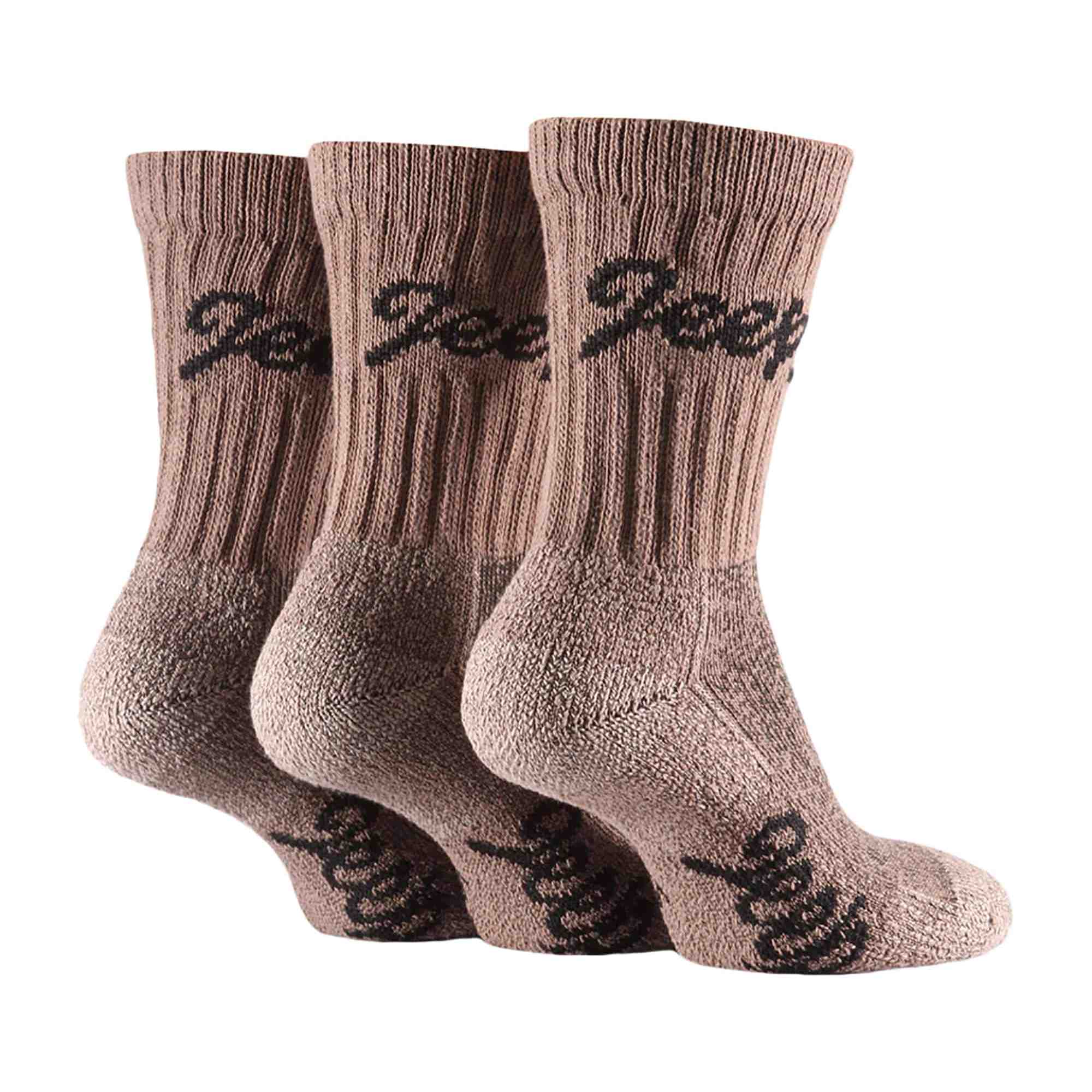 3 Pack Ladies Cotton Cushioned Hiking Socks - Image 13