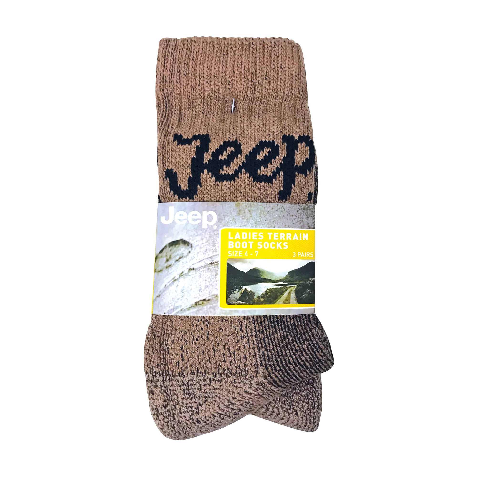 3 Pack Ladies Cotton Cushioned Hiking Socks - Image 14