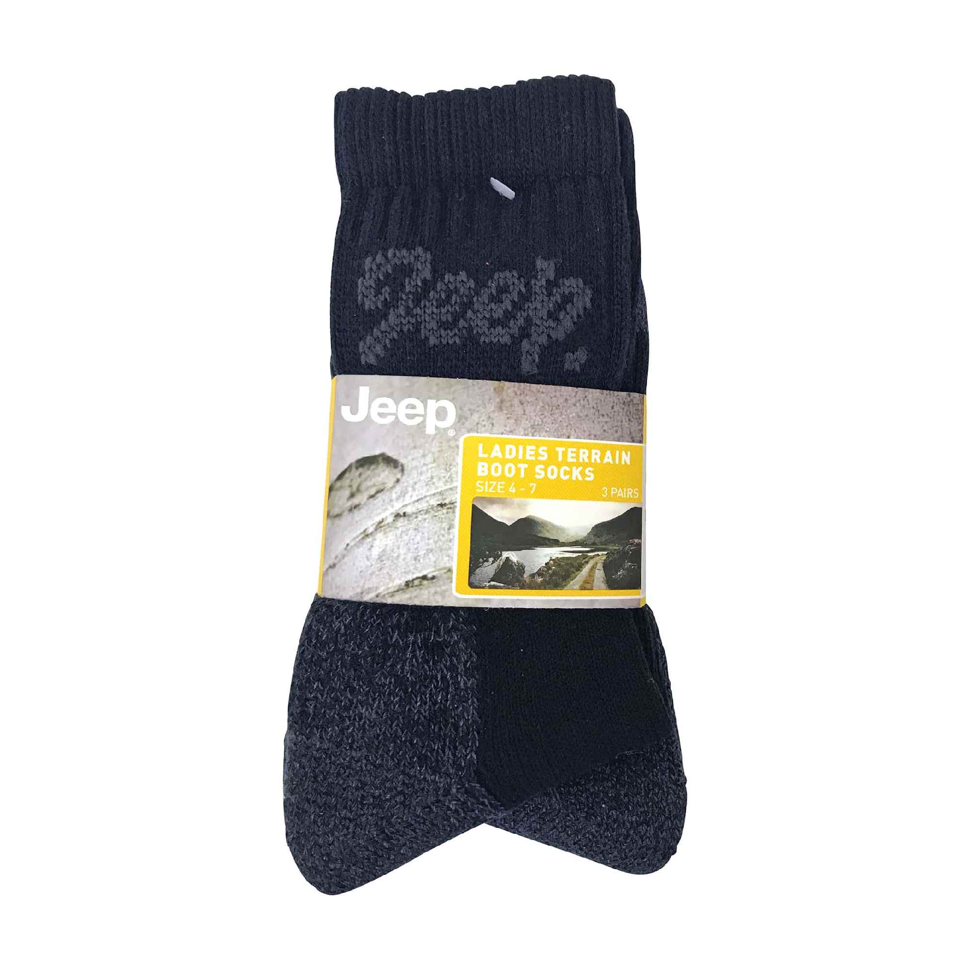 3 Pack Ladies Cotton Cushioned Hiking Socks - Image 5