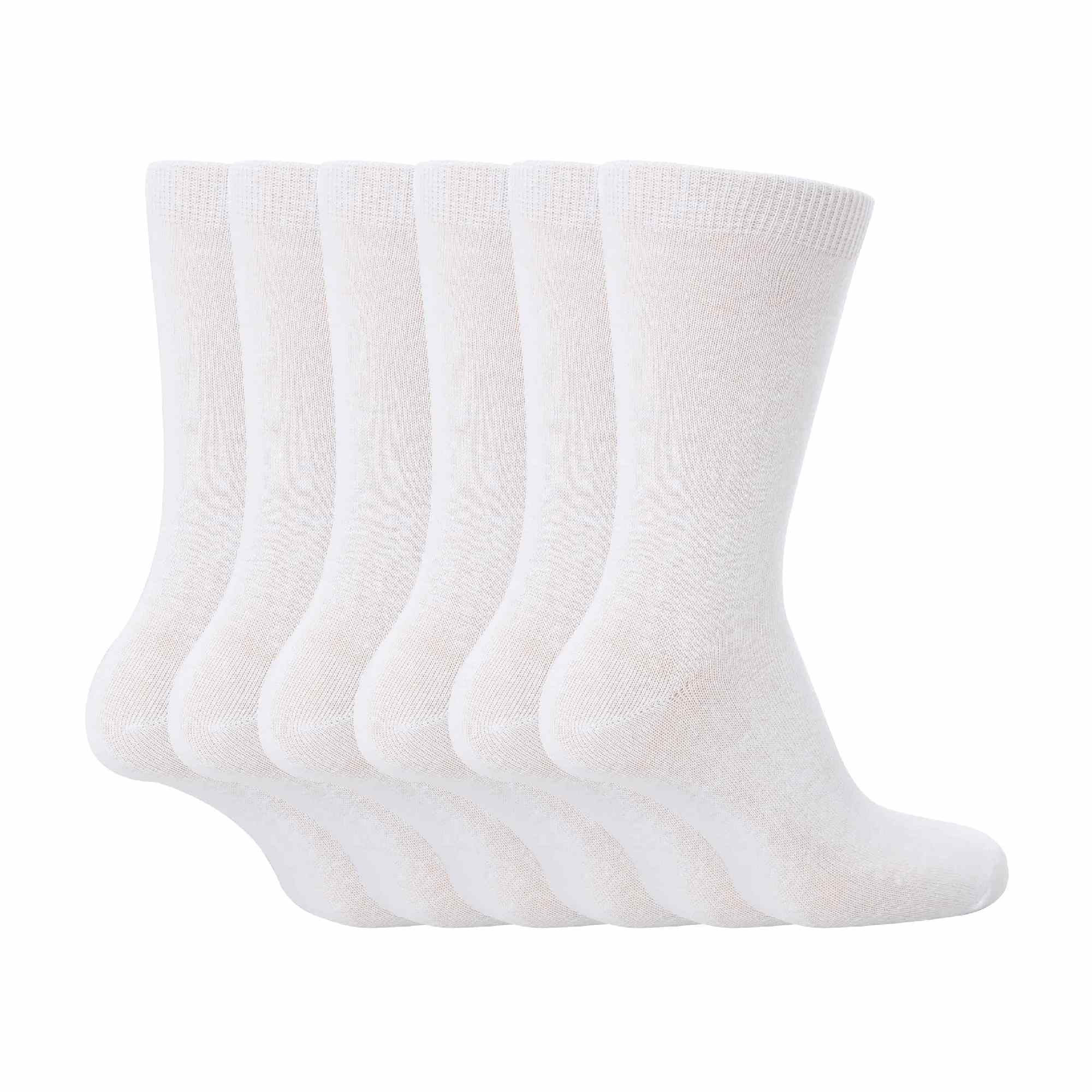 6 Pack Girls & Boys Plain Soft Breathable Cotton School Socks (3 Sizes) - Image 13