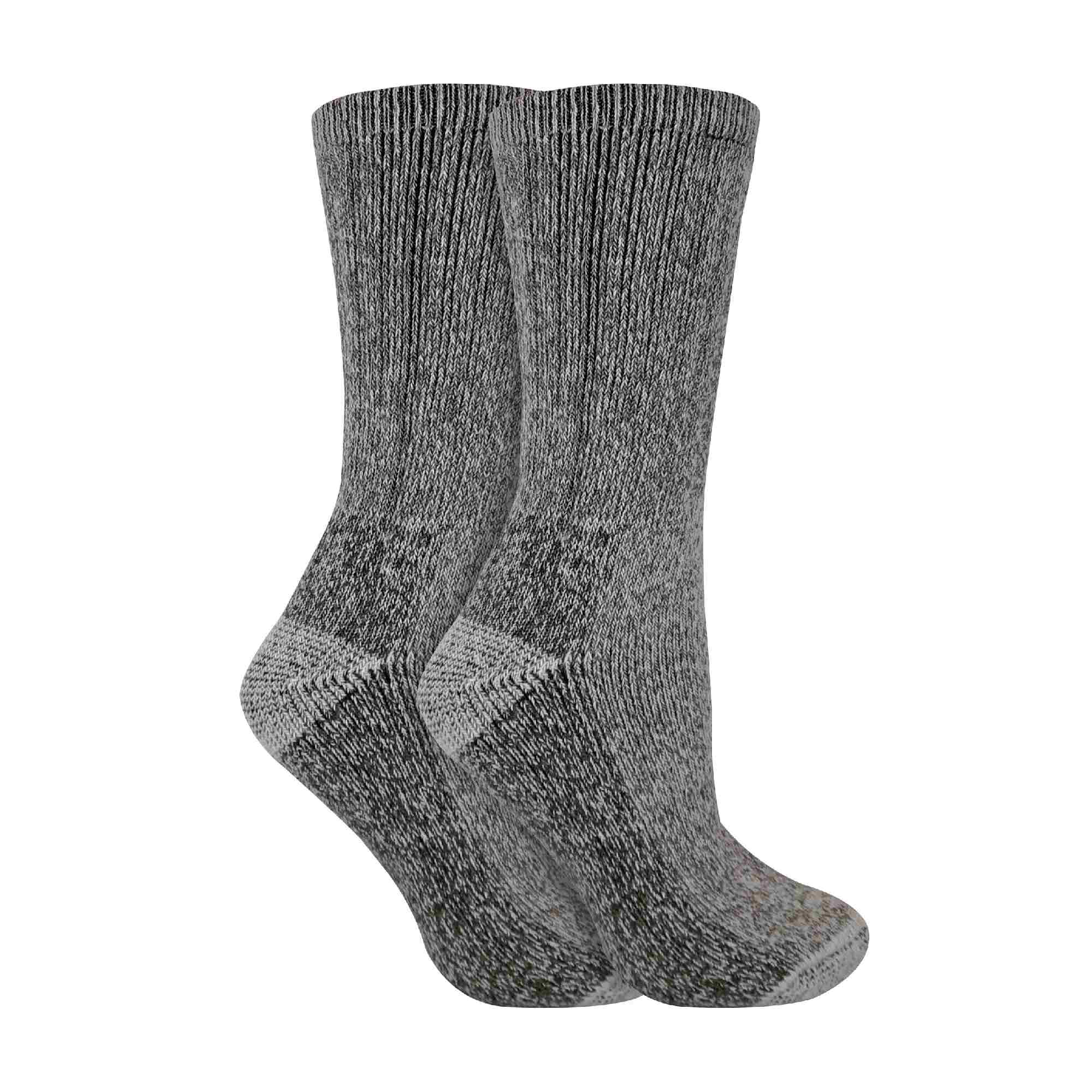 2 Pack Ladies Cushioned Heel & Toe Thermal Wool Hiking Socks - Image 13