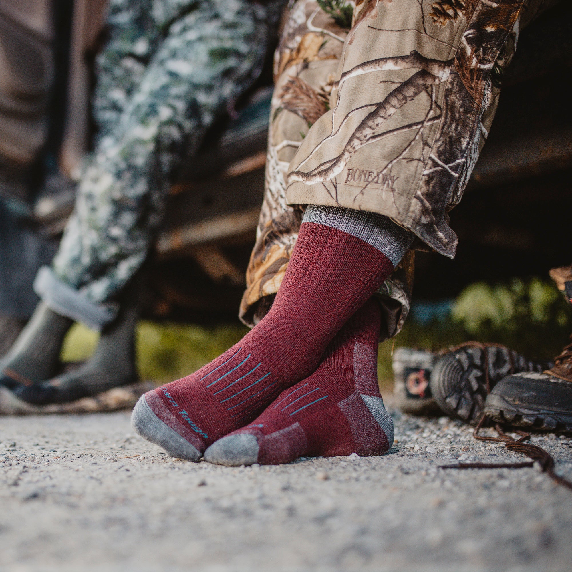 Ladies Boot Heavyweight Hunting Merino Wool Cushioned Socks - Image 3