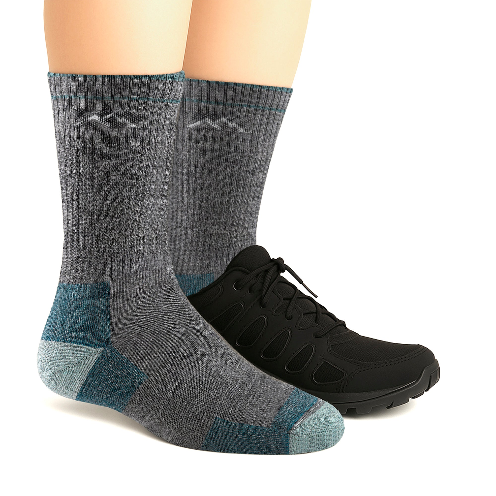 Ladies Boot Midweight Seamless Hiking Merino Wool Socks - Image 12